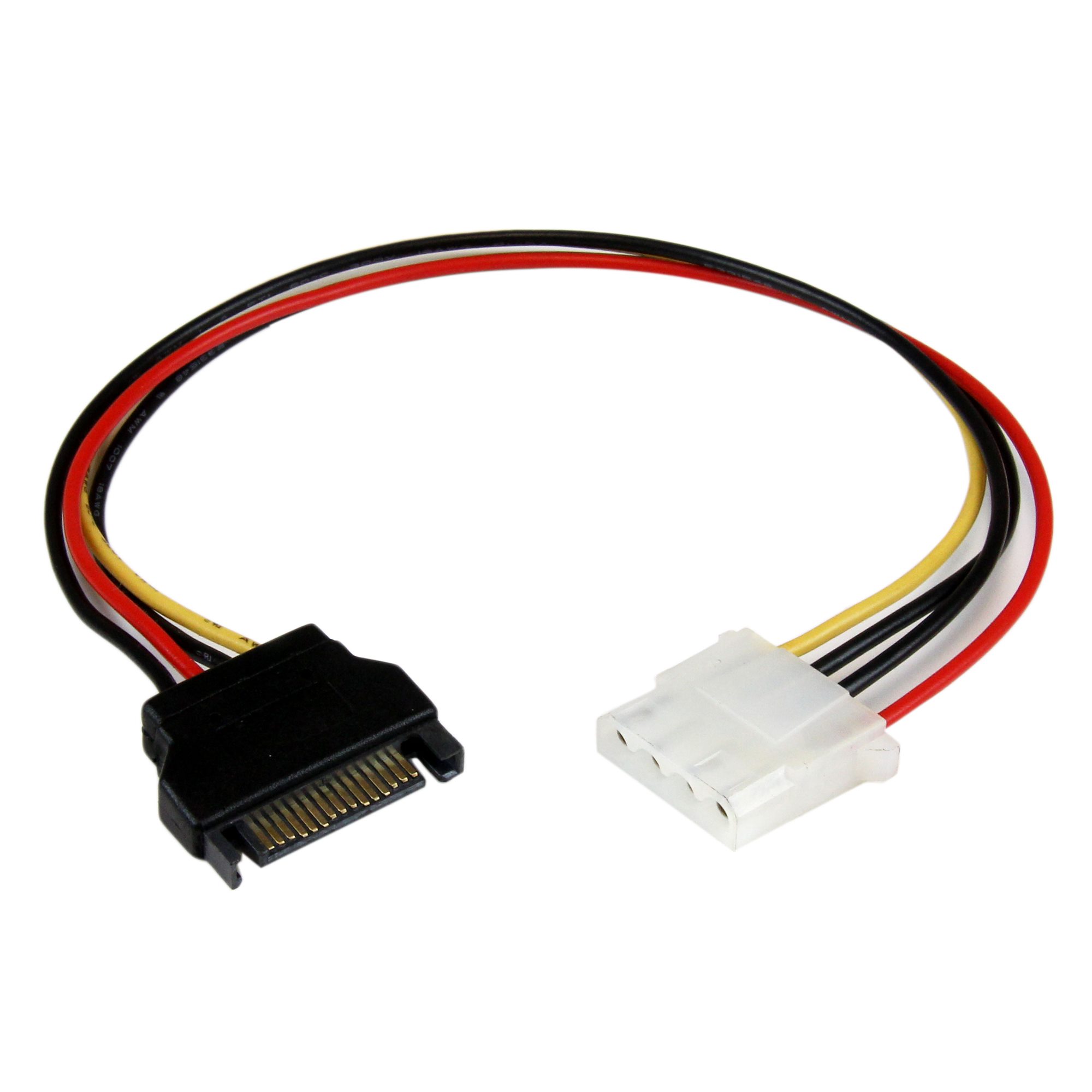 StarTech SLSATAF12 12in Slimline SATA to SATA with LP4 Power Cable Adapter 1 ft 