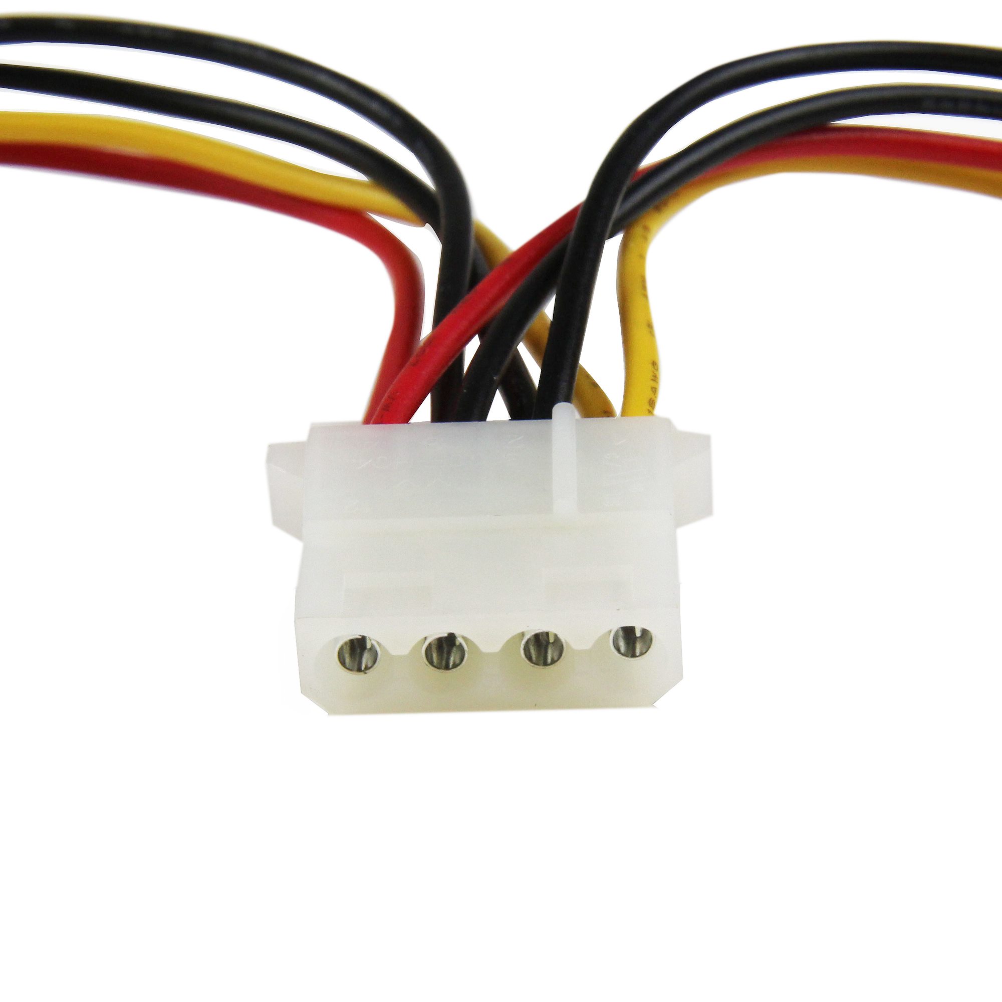 Lot De 2 Câbles Adaptateurs Alimentation SATA Femelle Vers Disquette FDD Mâle - Longueur 22 Cm - Pour Connecter Lecteur Disquette Sur Alimentation SATA - Compatible PC Ancien