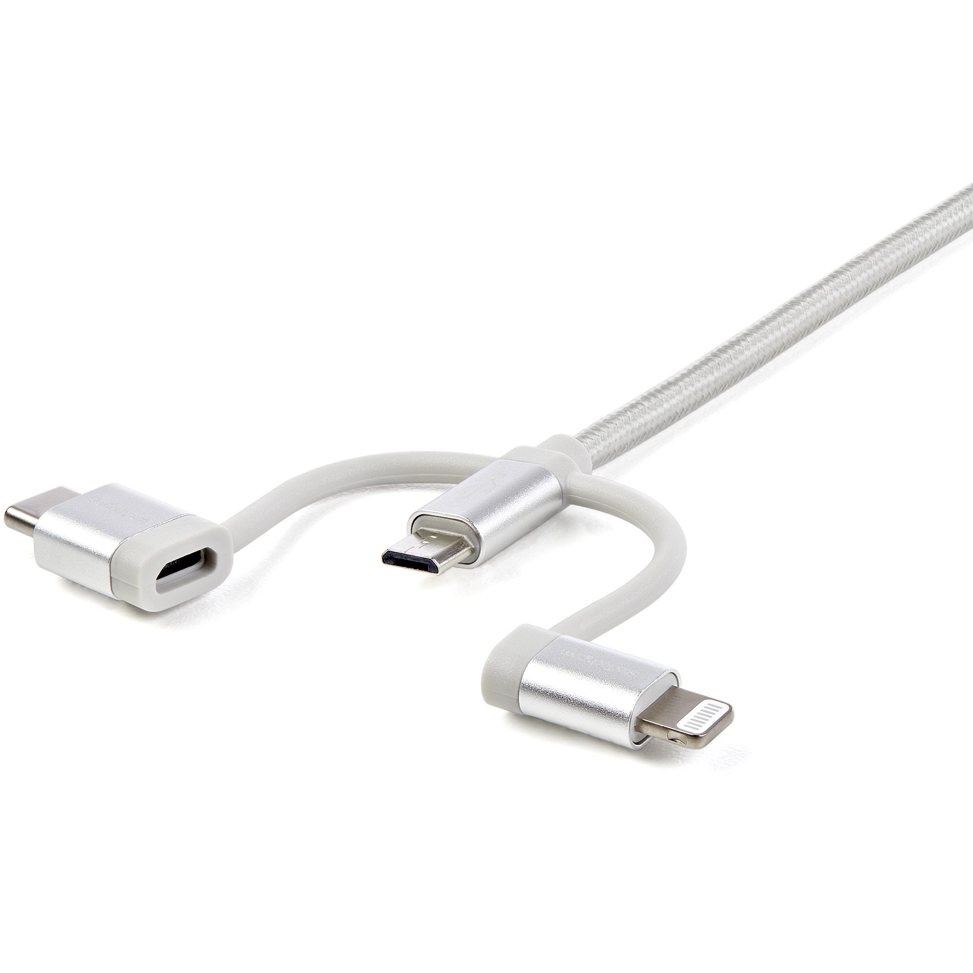 biord Beskrive kål Cable USB - Micro-USB USB-C Lightning 1m - Lightning Cables | StarTech.com