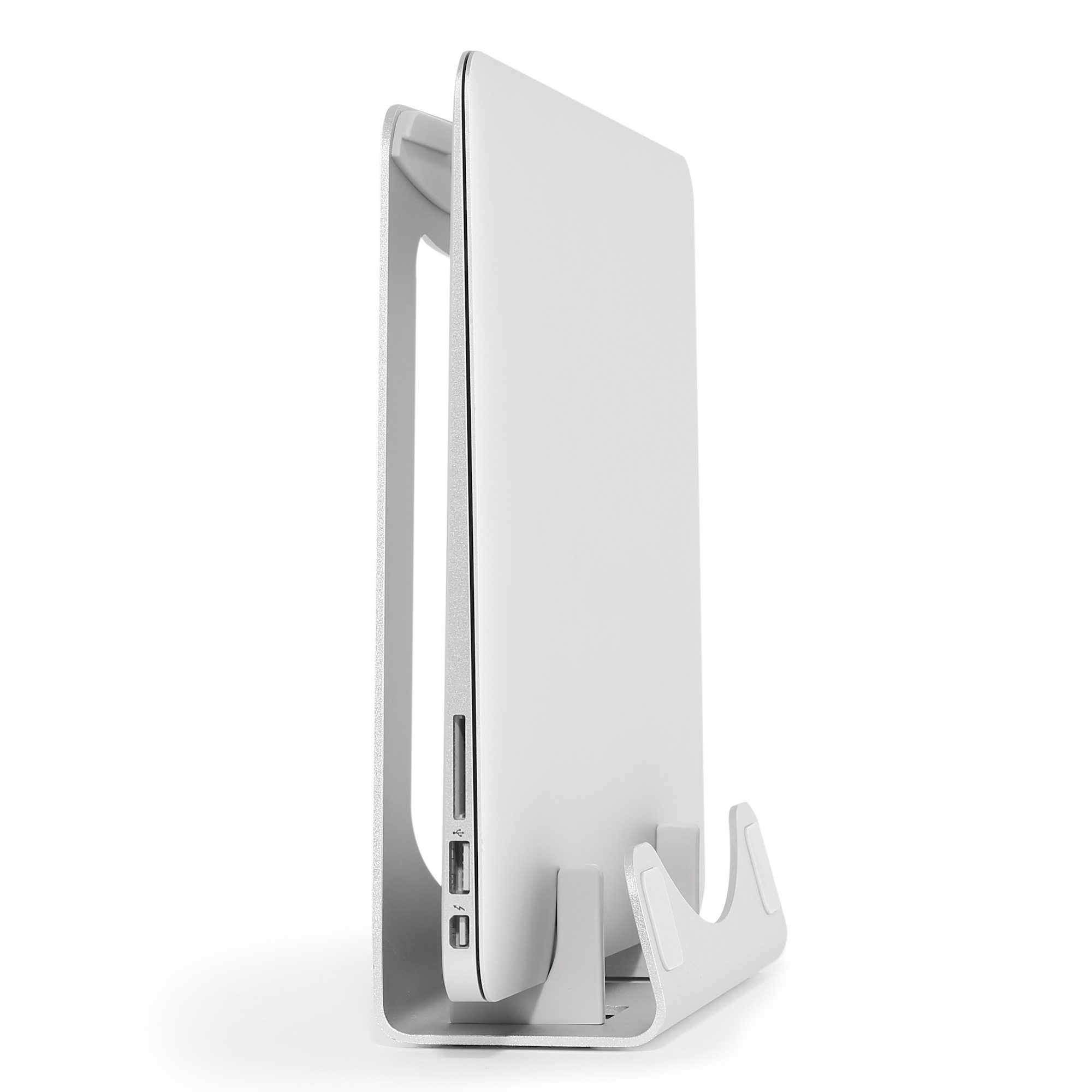 Pc Portatile Laptop Argento Supporto Verticale in Alluminio per Macbook 