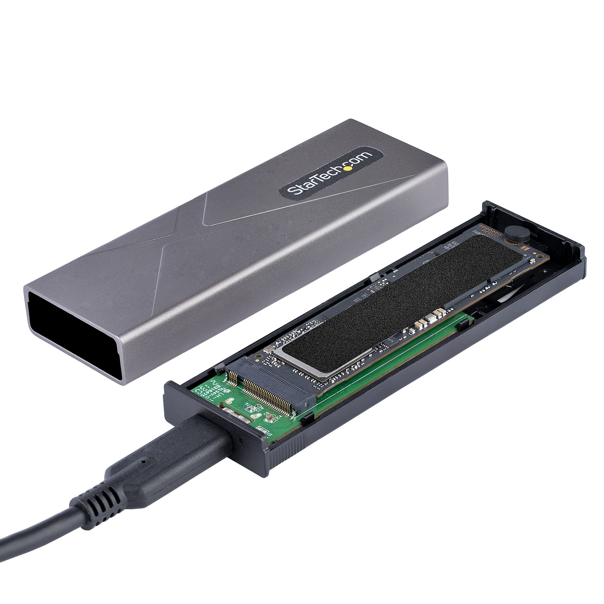 M.2 PCIe NVMe/M.2 SATA SSD USB Enclosure - External Drive