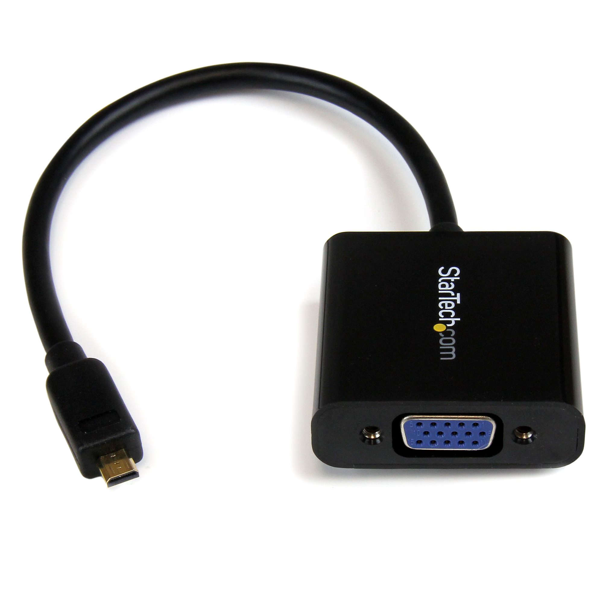マイクロHDMI－VGA変換アダプタ (スマートフォン/タブレット用) ブラック - HDMI® ＆ DVI ビデオアダプタ | 日本