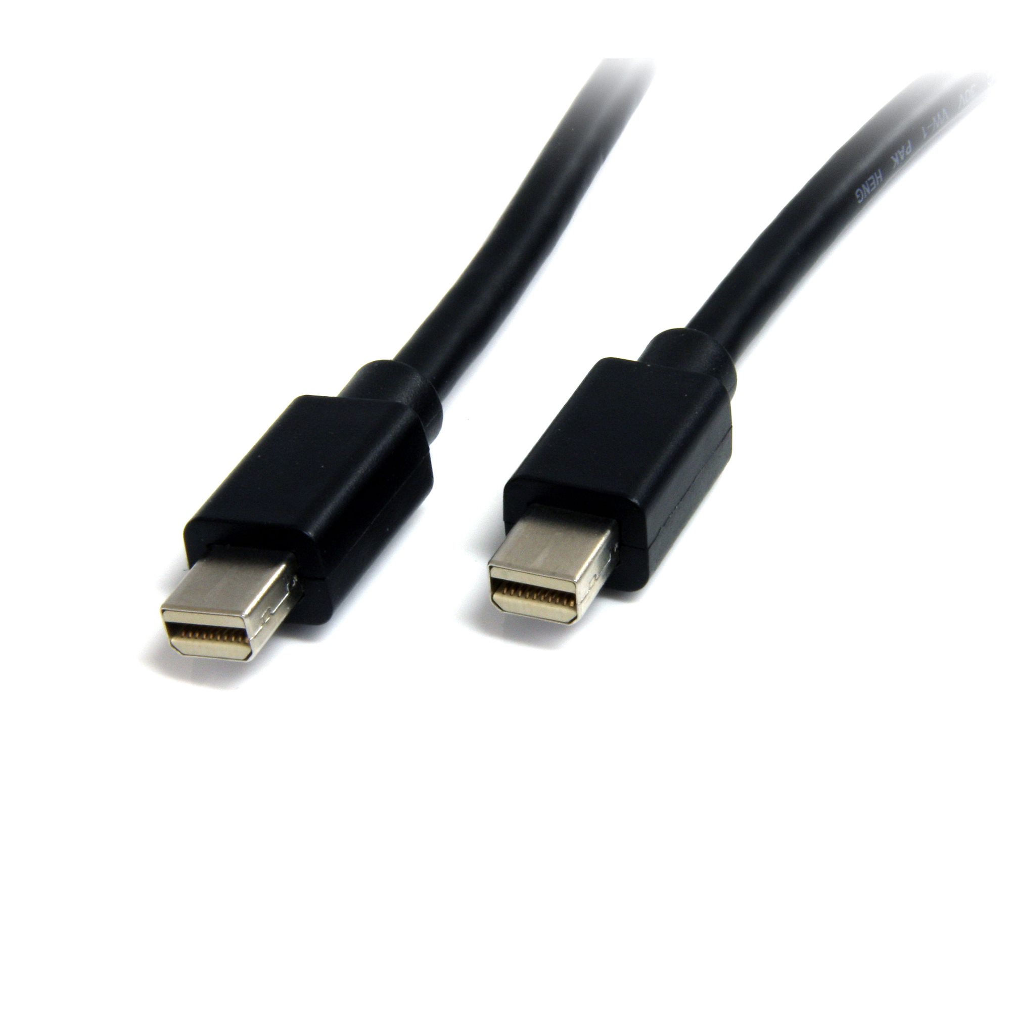 Mini DisplayPort 1.2ケーブル／1m／4K60Hz／Thunderbolt 2ポート互換／21.6Gbps HBR2／mDPオス -  mDPオス／ブラック／ミニディスプレイポート／モニターケーブル