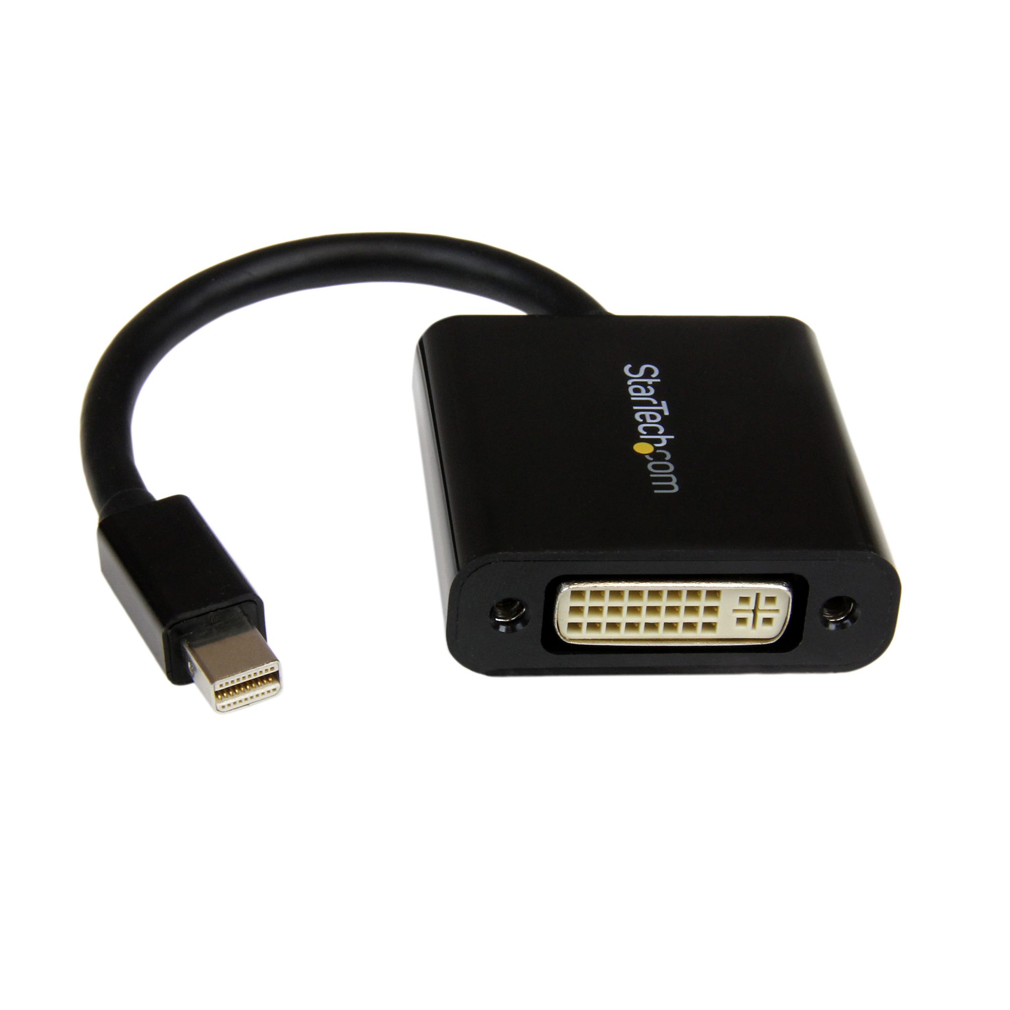 Mini DisplayPort to DVI Adapter - Mini DP to DVI-D Converter - 1080p Video  - mDP or Thunderbolt 1/2 Mac/PC to DVI Monitor - Compact mDP 1.2 to DVI