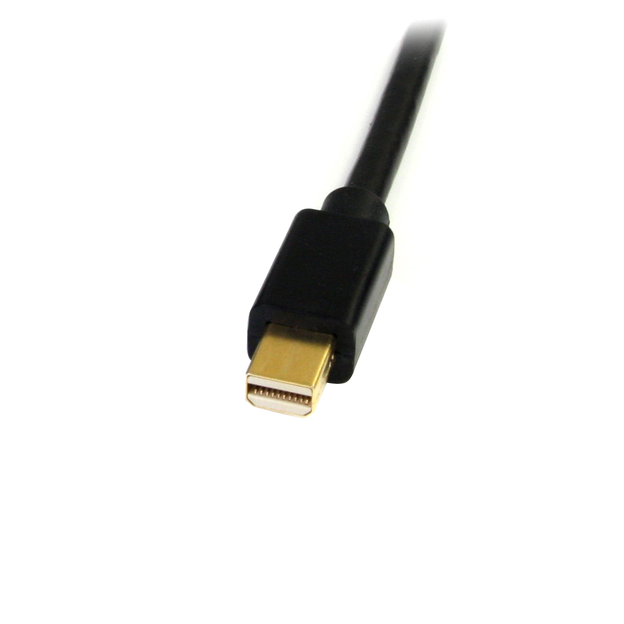 Mini DisplayPort 1.2 - DVI変換ケーブル／1.8m／1920x1200（1080p）／パッシブ／DVI - D  シングルリンク／Thunderbolt 1 & 2対応／ブラック／Mac & PC／mDP - DVI モニター  変換コネクター／ミニディスプレイポート 
