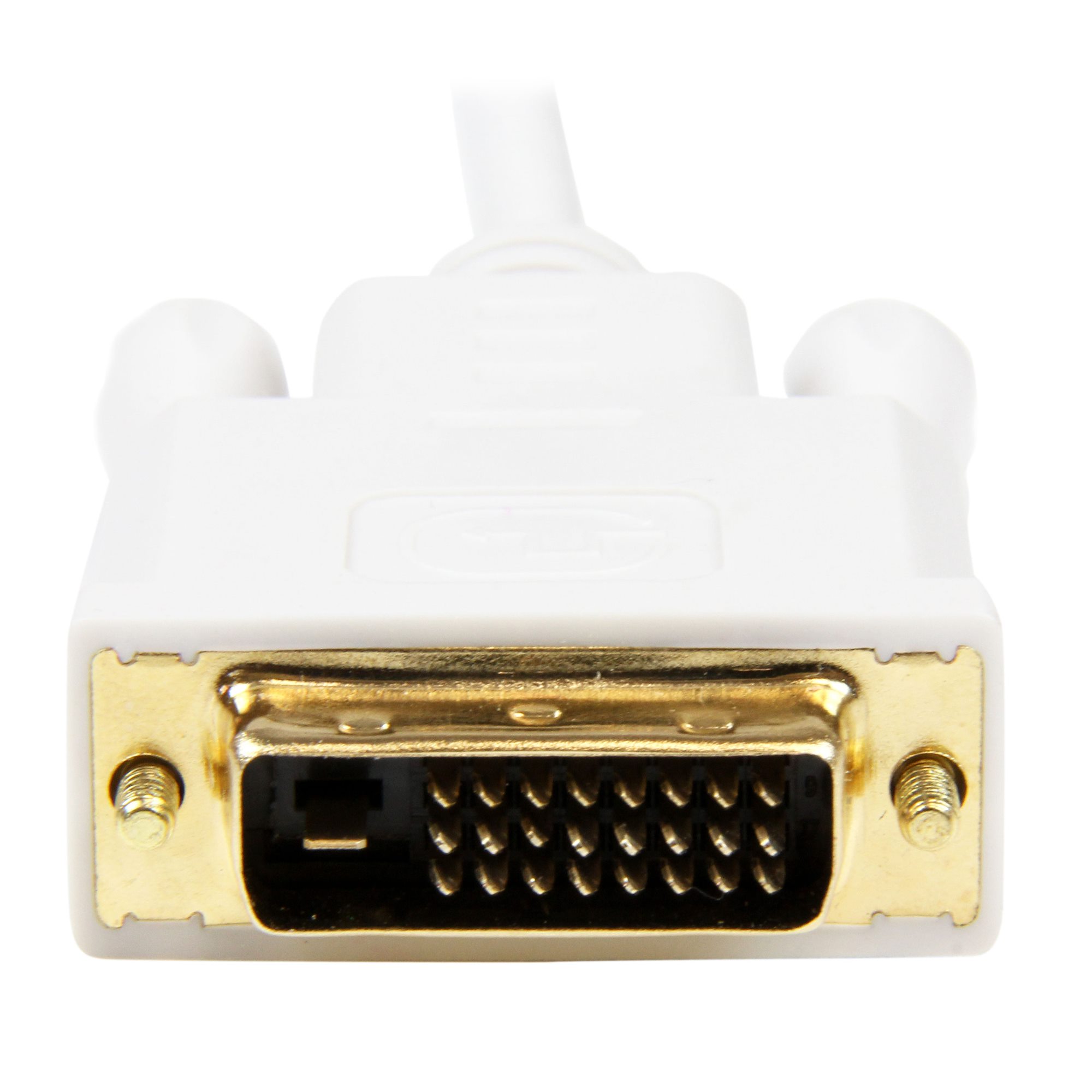 10 ft Mini DisplayPort to DVI Adapter Converter Cable – Mini DP to DVI  1920x1200 - White