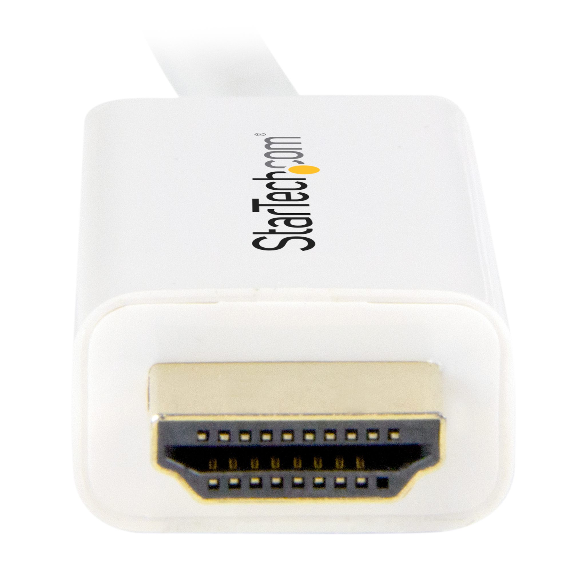 Min DisplayPort to HDMI Cable 1,8m White - DisplayPort & Mini DisplayPort  Adapters, Display & Video Adapters