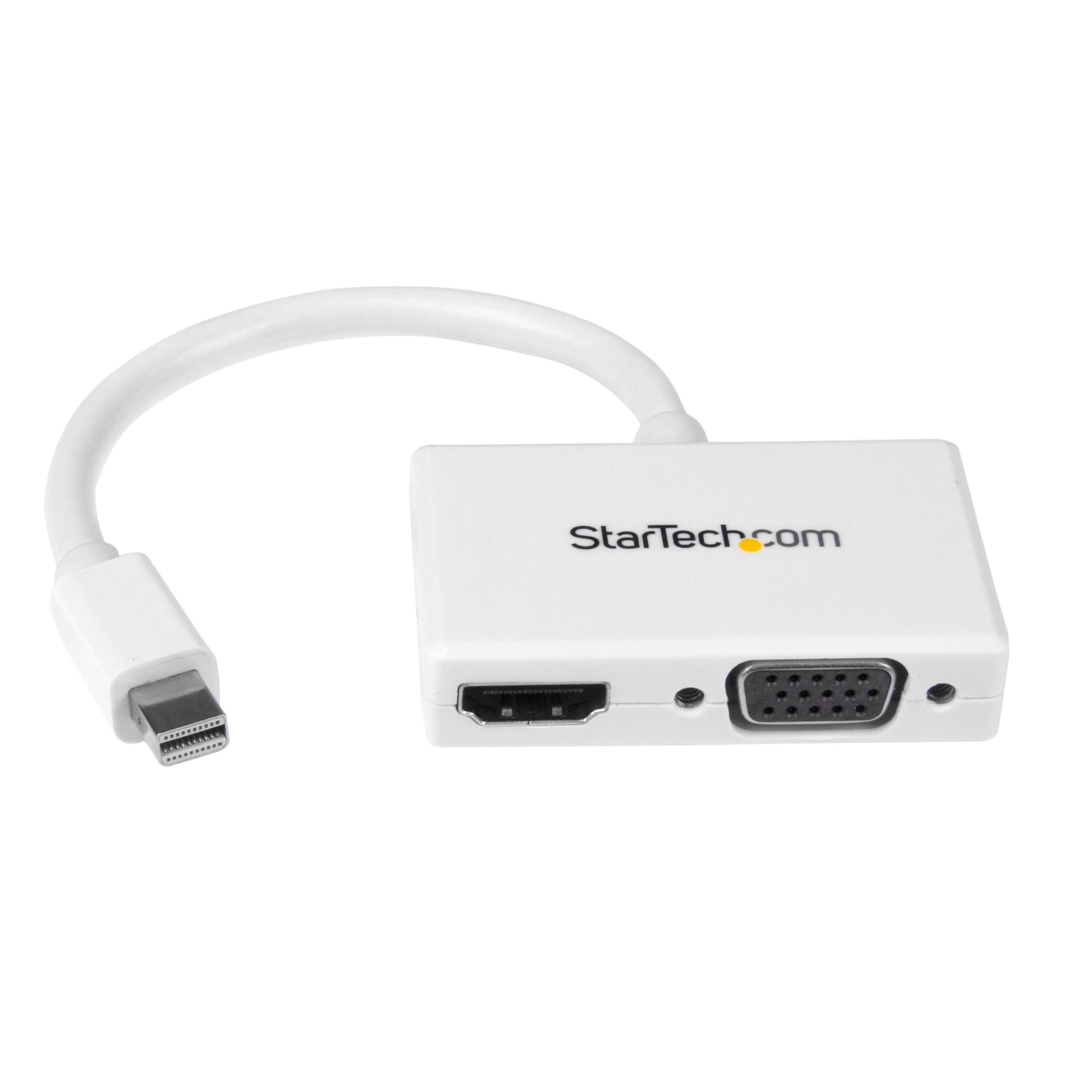 mDP to HDMI VGA Adapter White - DisplayPort & Mini DisplayPort | StarTech.com