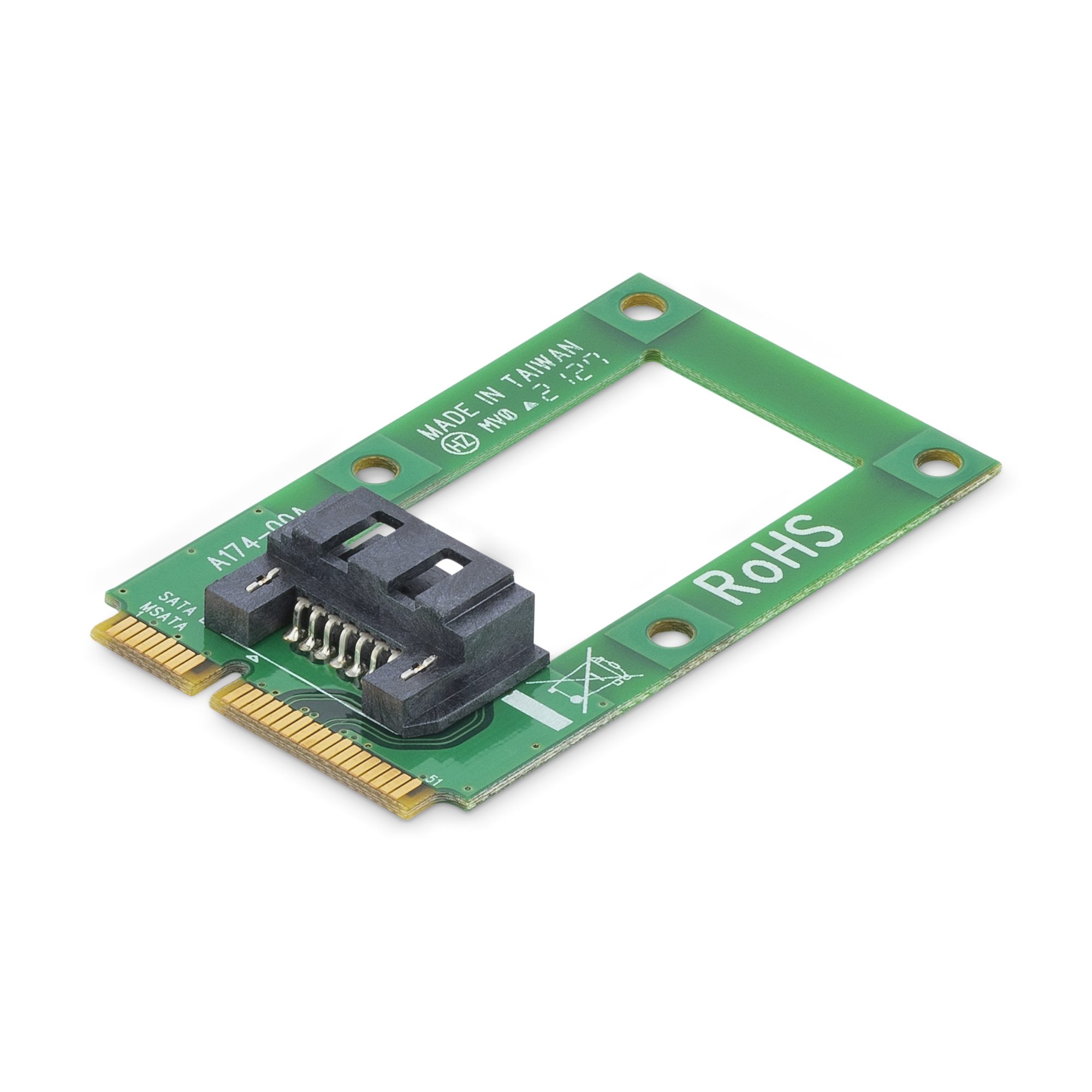 MSATA to SATA Converter Card Mini SATA to 7Pin SATA Adapter for 2.5 3.5 HDD SSD Hard Drive,mSATA to SATA