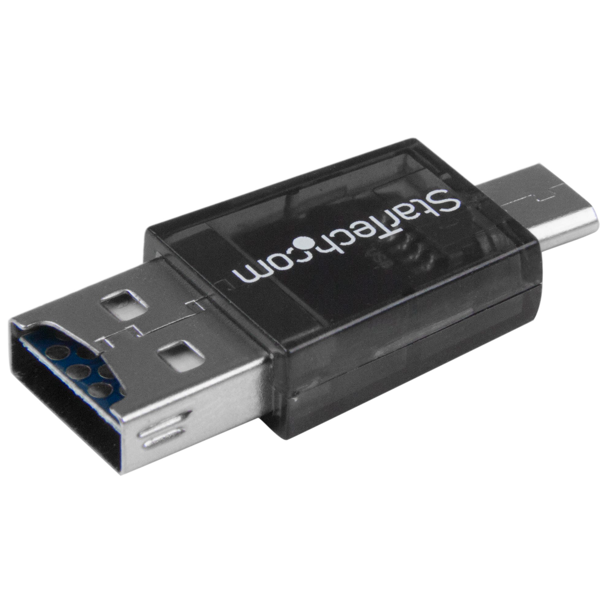 microSDカード専用USB/マイクロUSB接続カードリーダー/ライター USBカードリーダー 日本