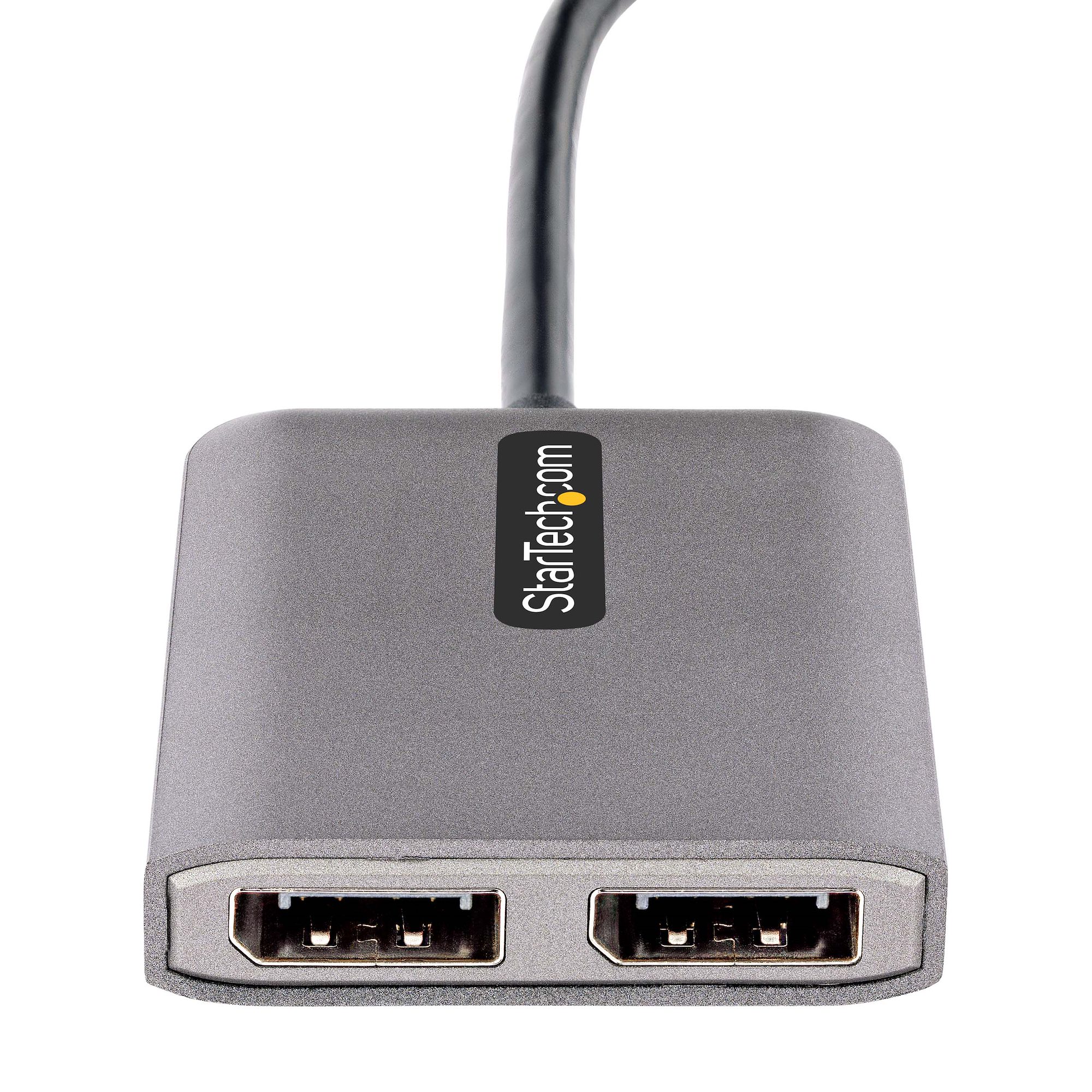 StarTech.com Adaptateur USB-C MST vers double DisplayPort - Câble USB Type-C  Multi Stream Transport à 2 ports DP - 4K (MSTCDP122DP)