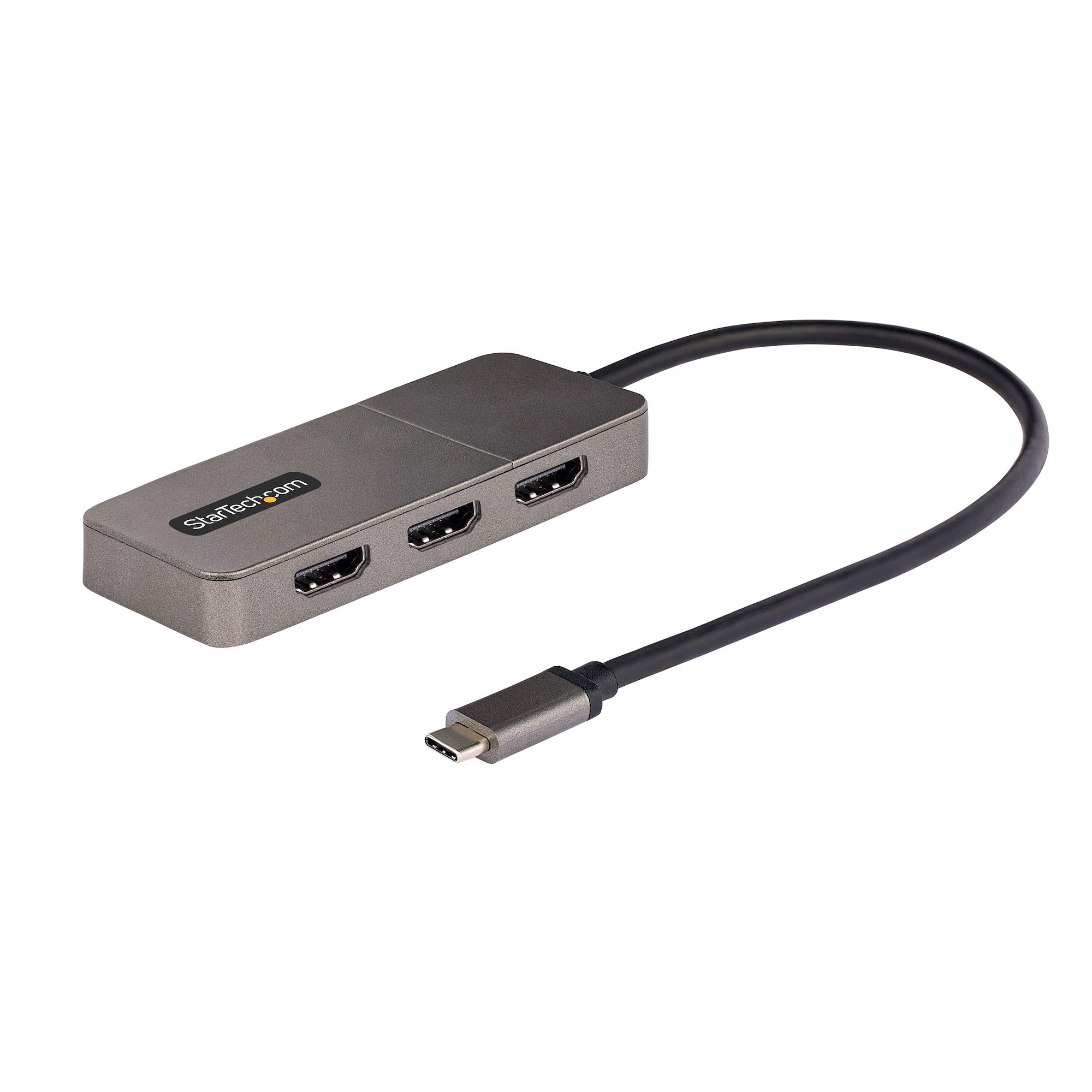 3-Port USB-C to HDMI MST Hub, 4K 60Hz - USB-C Display Adapters