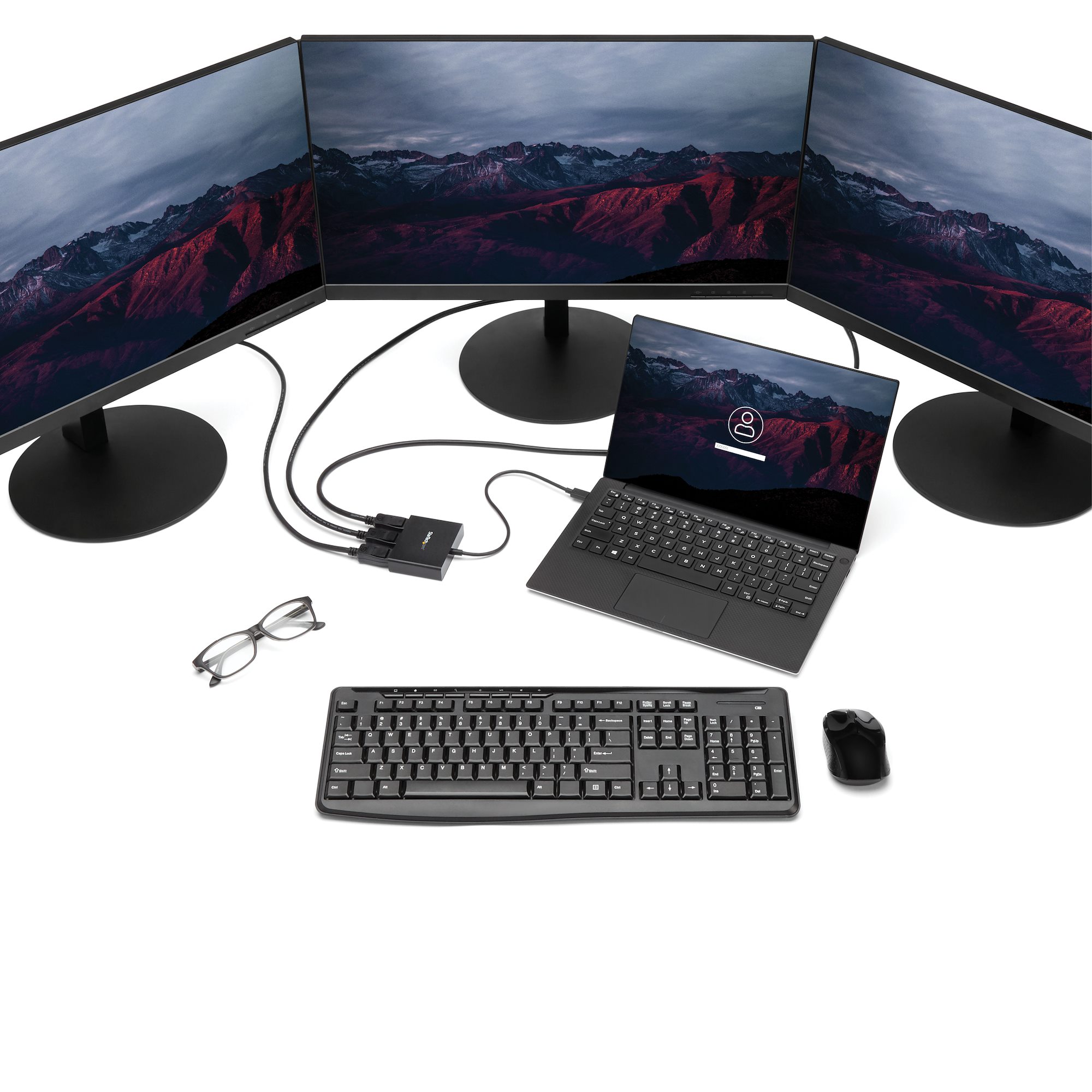 StarTech.com Adaptador multimonitor de 3 puertos - DisplayPort 1.2 a 3x  HDMI MST Hub - Triple monitor HDMI 1080p - Modo de visualización extendido  o clonado - Solo PC con Windows - Divisor DP a 3x : Electrónica 