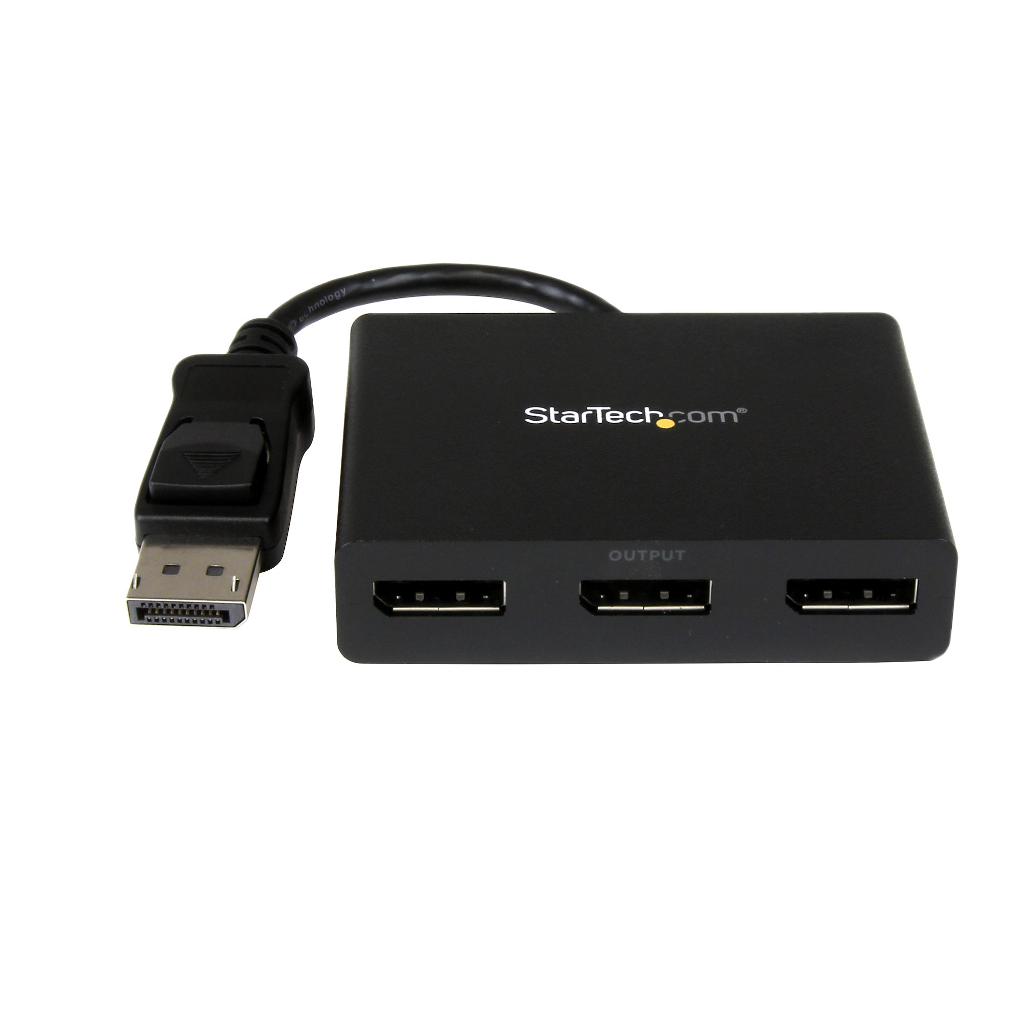 MSTハブ／DisplayPort 1.2接続／トリプルモニター／1080p/2K（3画面）、4K30Hz（2画面）+4K60Hz（1画面）  DP／Windowsのみ／ノートパソコン PC マルチディスプレイ 拡張 アダプター／ディスプレイ ポート 分配器 スプリッター