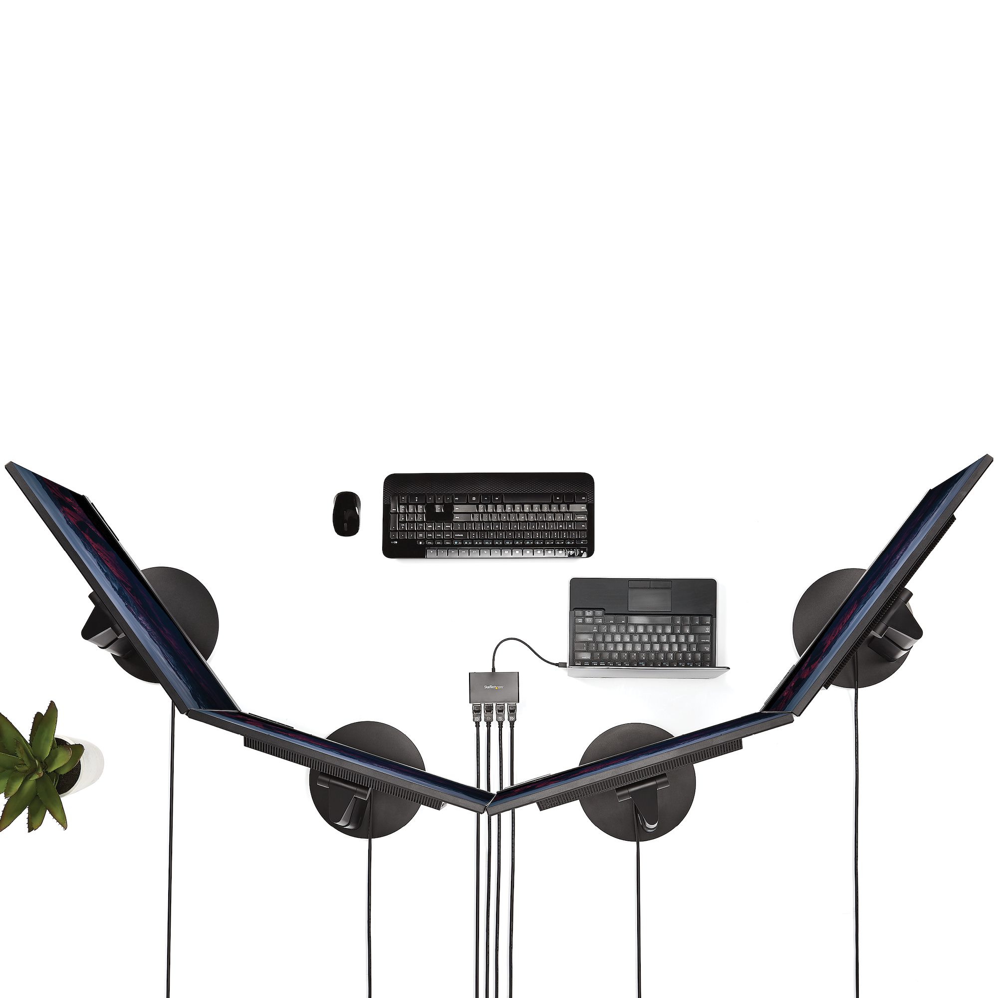 4ポートMSTハブ Mini DisplayPort - 4x DsiplayPort マルチ