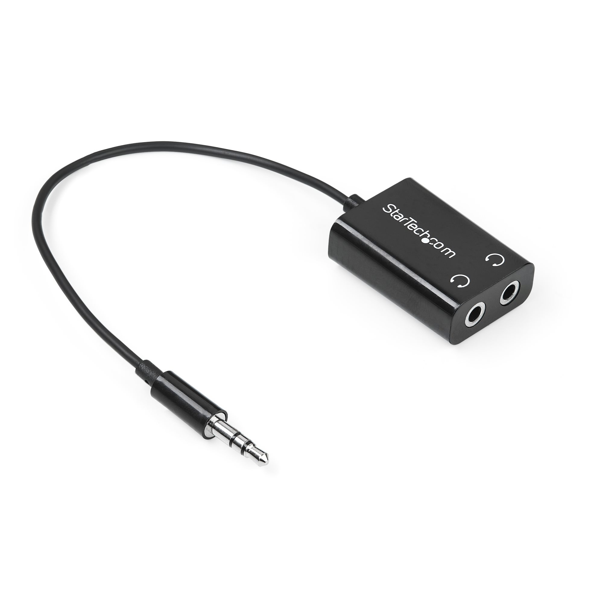 3.5mm Headphone Mic Audio Y Splitter Cable Female to Dual Male Converter Adaptor 