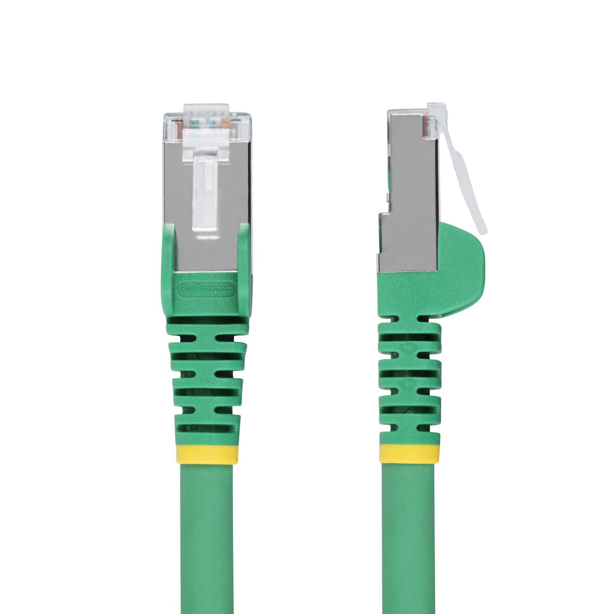 6in Green CAT6a Ethernet Cable, Snagless RJ45, 10GbE, 100W PoE++