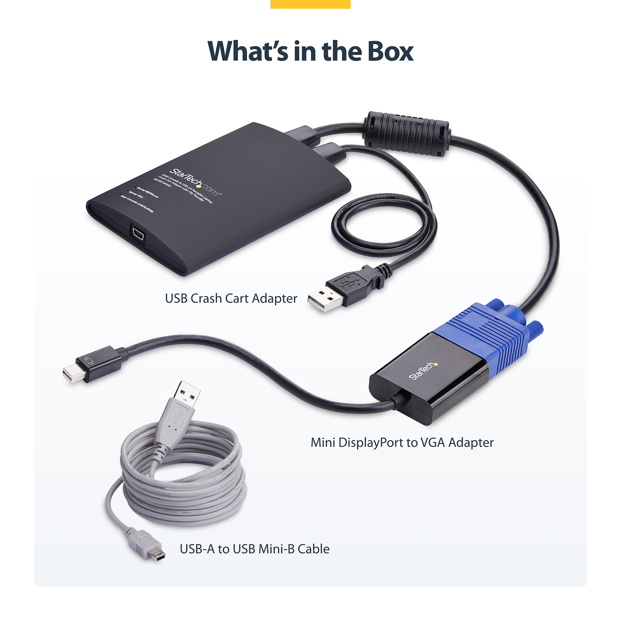 KVMコンソールアダプター ノートPC用／USB VGA Mini DisplayPort対応