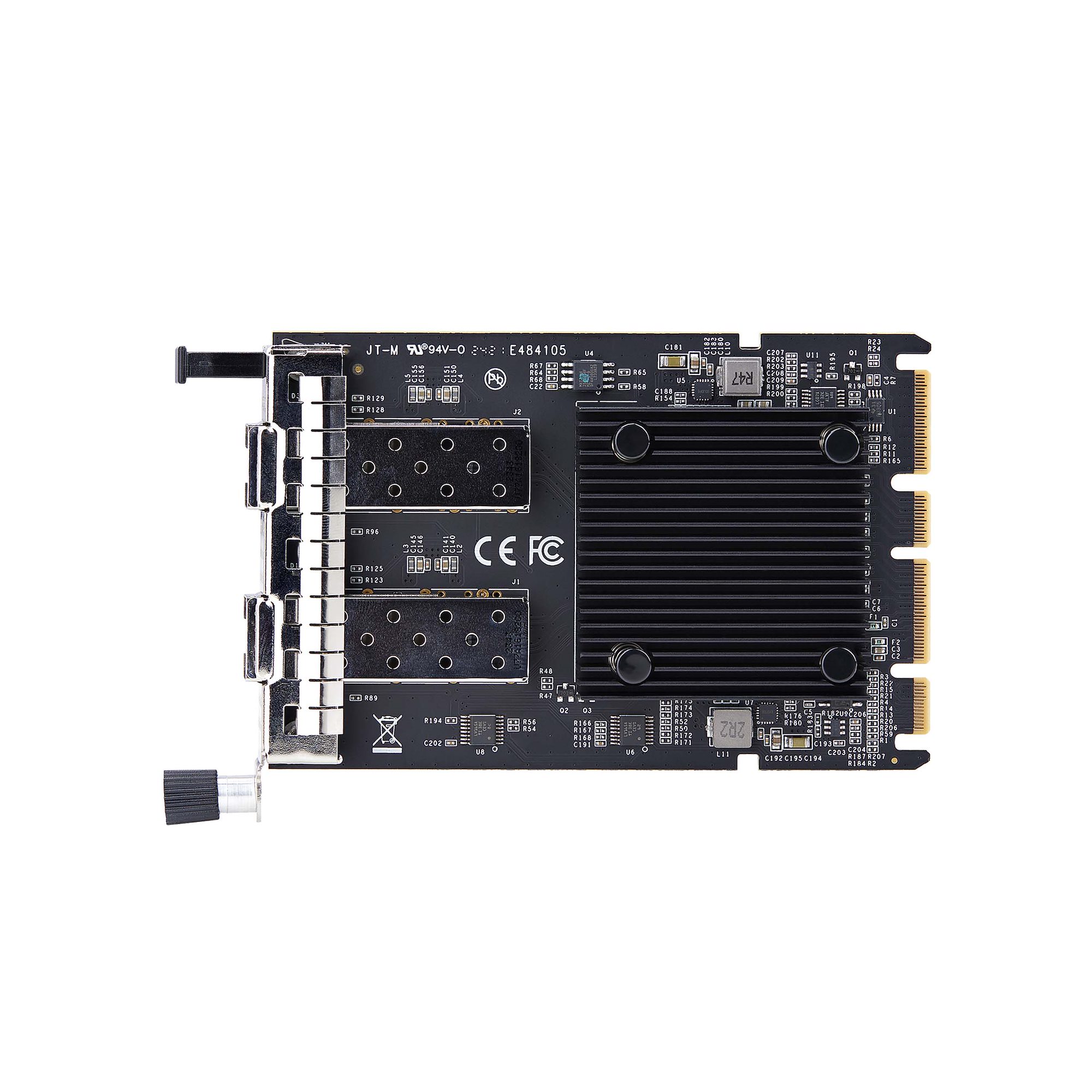 StarTech.com 10GbE対応2ポート オープンSFP+搭載 光ファイバーネットワークカード PCI Express Intel PEX20000SFPI 10GbE⁄ギガビットイーサネット対応2ポート オープンSFP+