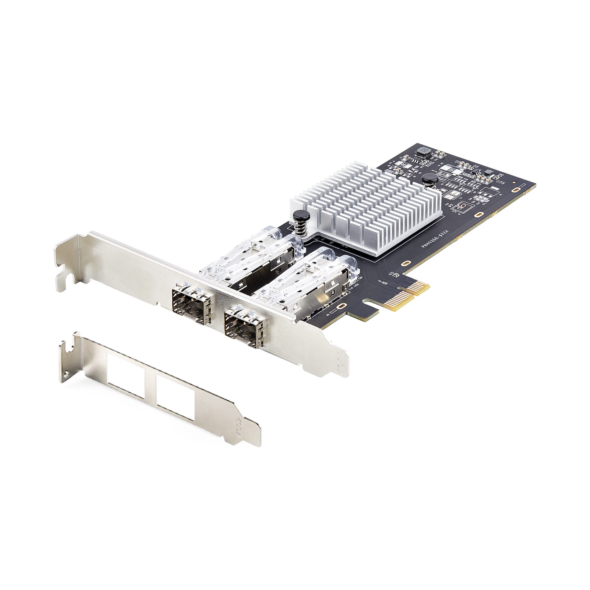 Add two fiber/copper GbE SFP transceivers or Direct Attach Cables
