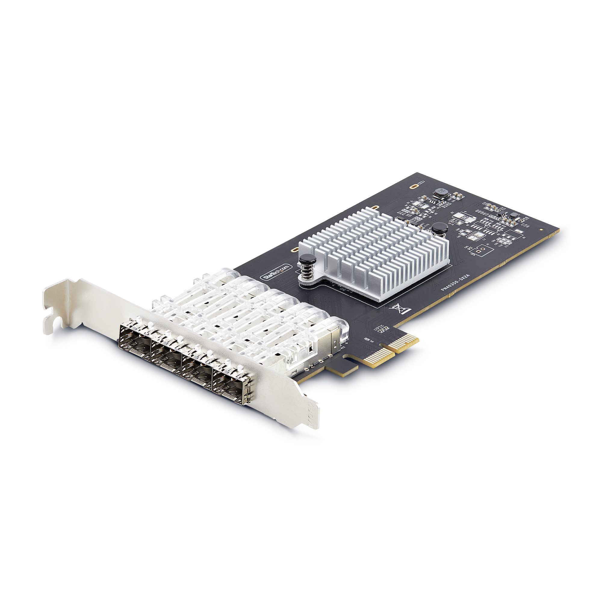 4-Port GbE SFP Network Card, PCIe 2.0 x2, Intel I350-AM4 4x 1GbE  Controller, 1000BASE Copper/Fiber Optic, Quad-Port Gigabit Ethernet NIC,