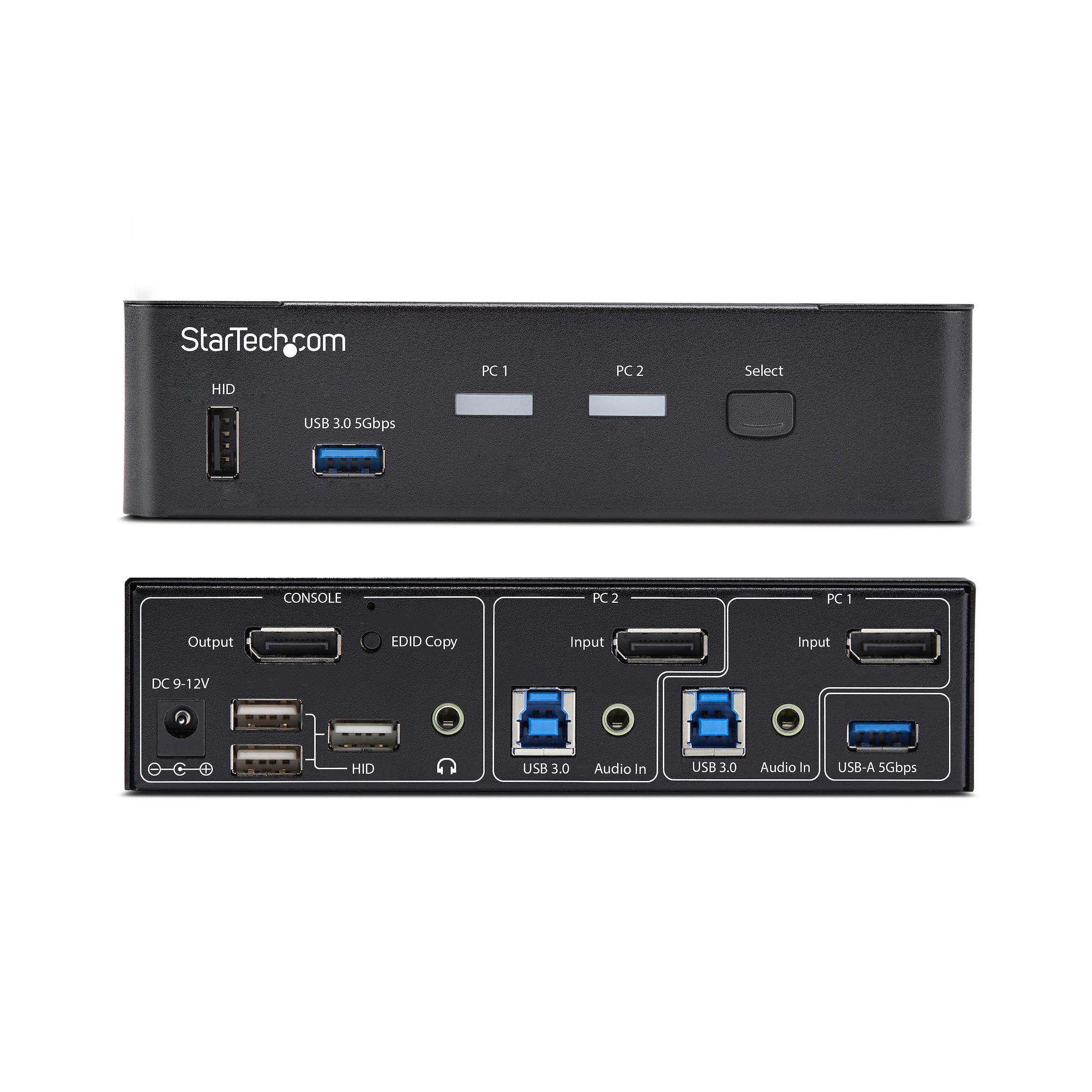 StarTech 2ポートUSB DisplayPort KVMスイッチ 2 Port Professional USB DisplayPort KVM Switch with Audio - TAA
