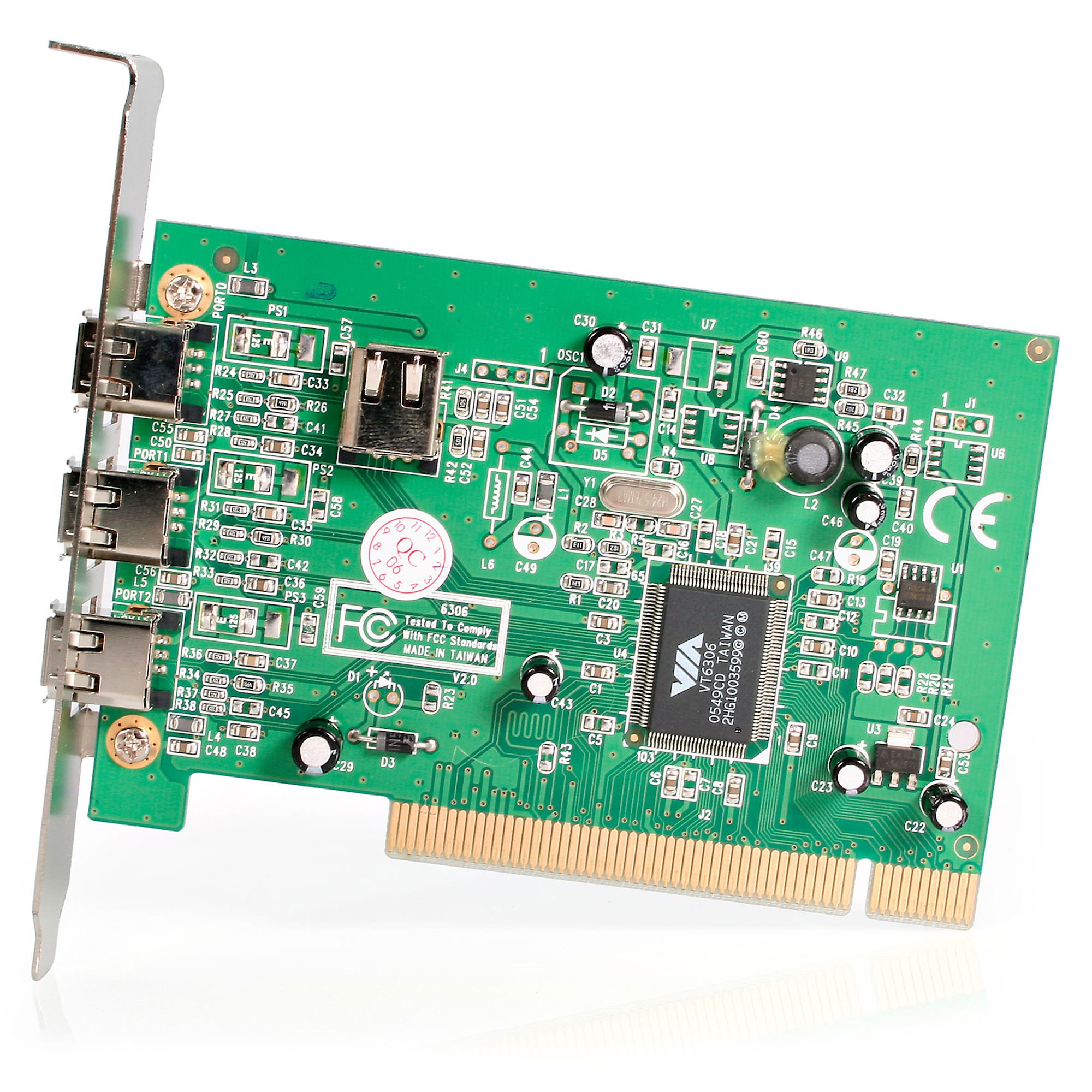 Carte PCIe FireWire 400 1394a 2+1 port à 29.9€ - Generation Net