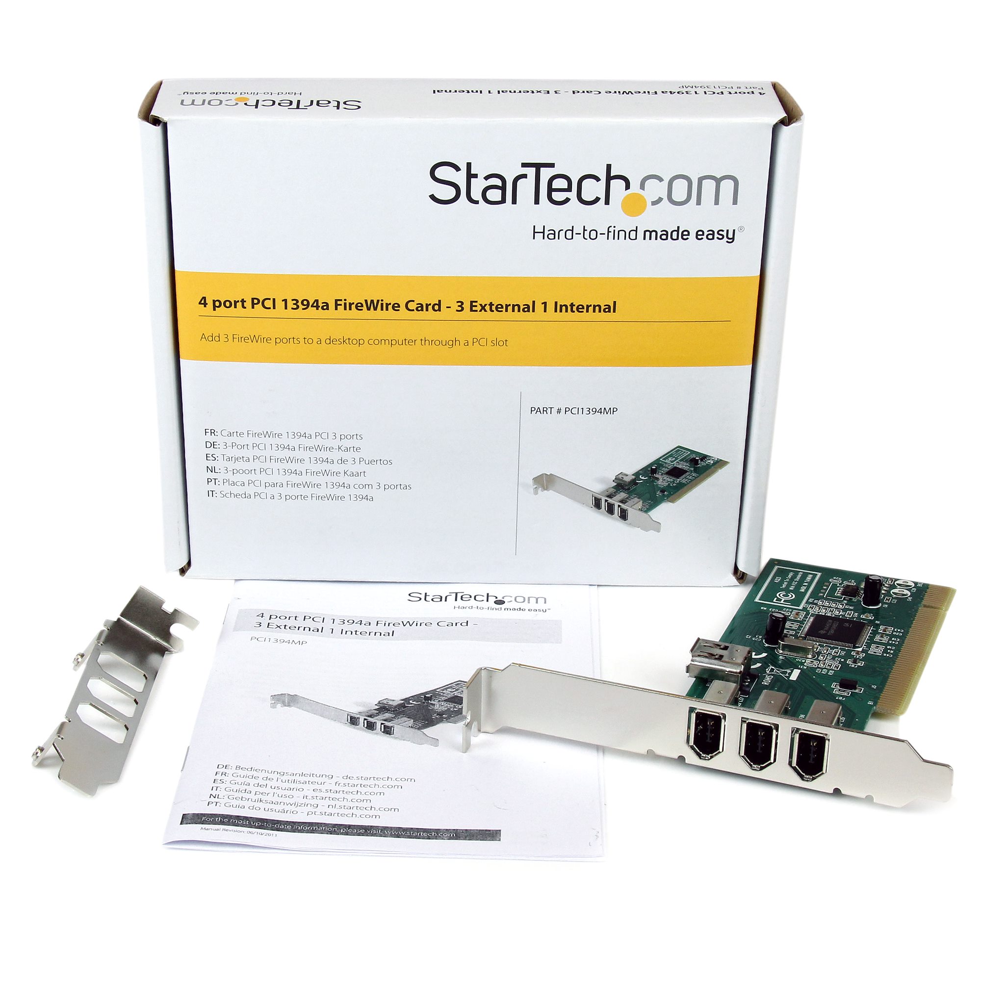 Startech.Com PCI1394_4 4-Port Firewire Adapter Card with Digital Video Editing Kit 