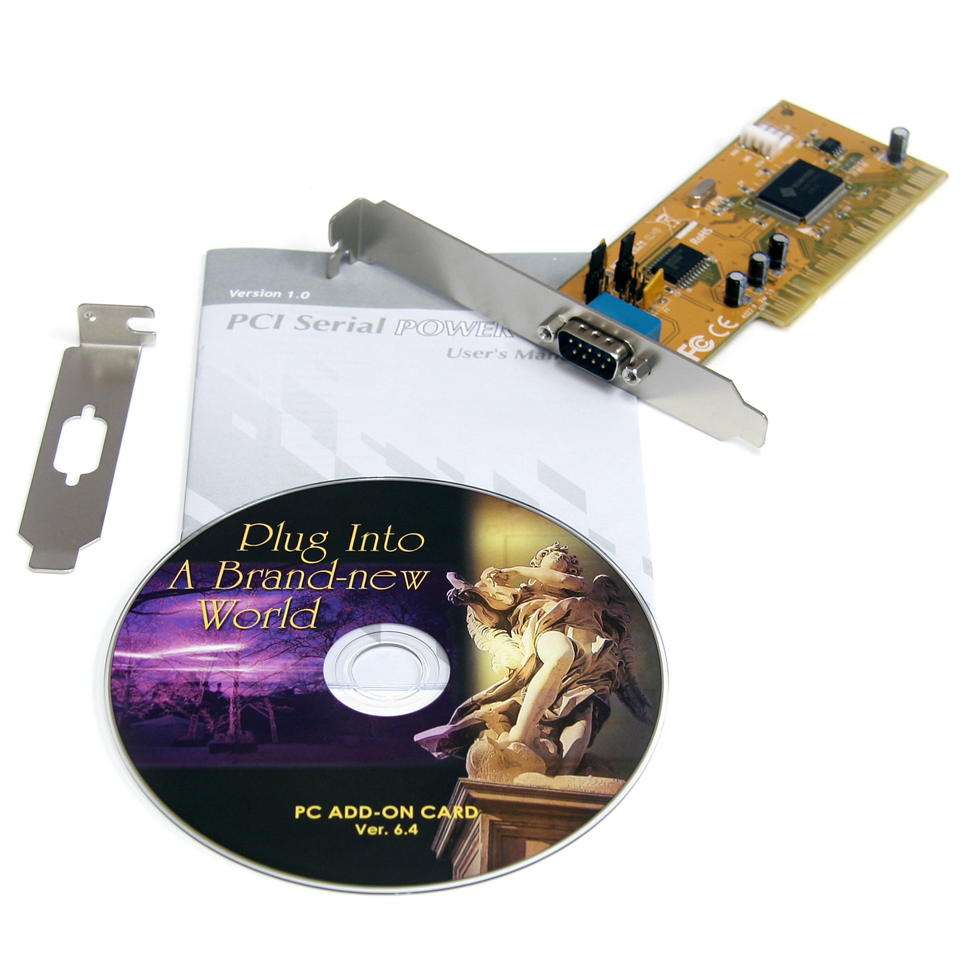 1 Port PCI RS232 Powered Serial Adapter Card