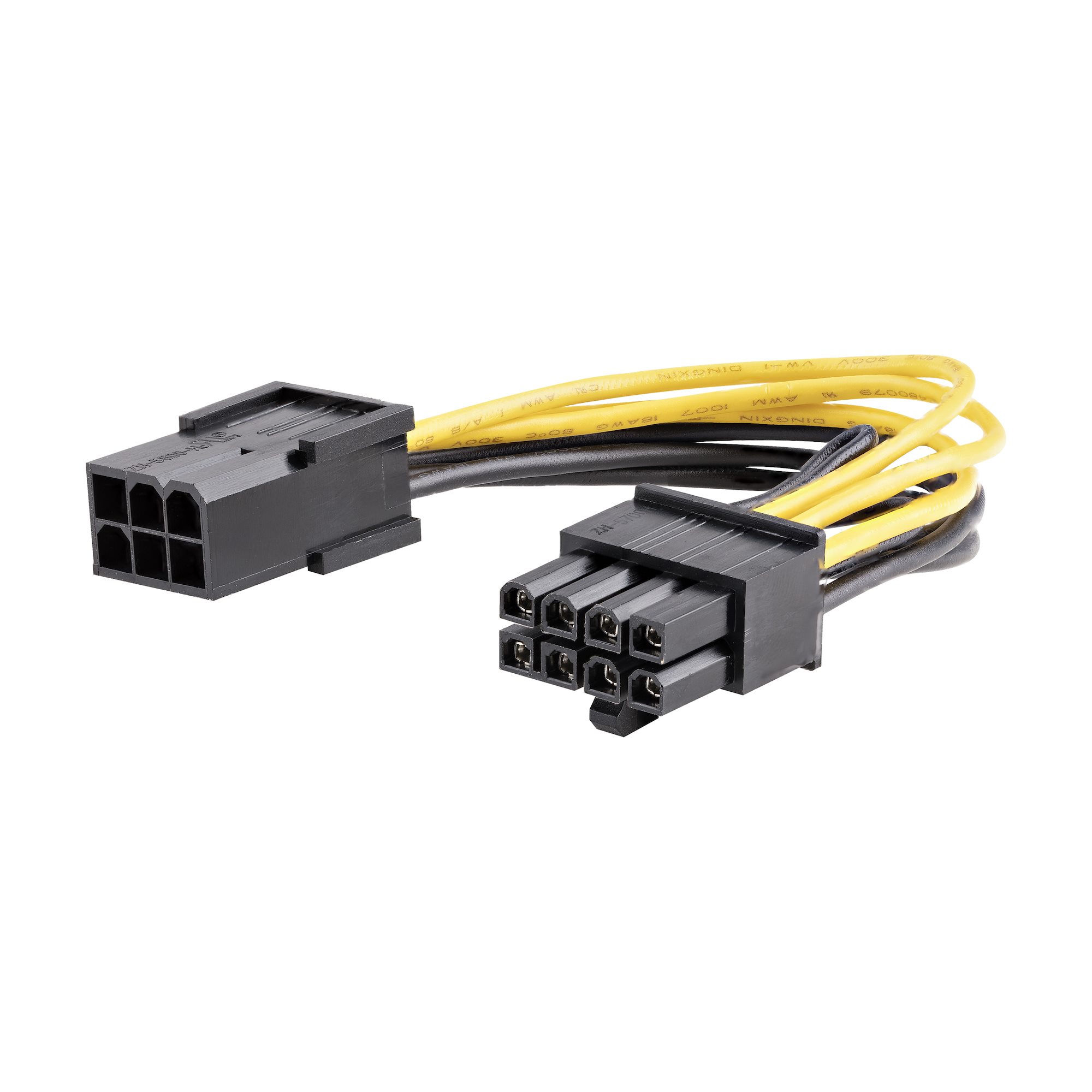 cable de red PCI Express de 12,5 pulgadas 6 + 2 4 unidades Beelooom Cable de alimentación PCIE de 6 pines a 8 pines 
