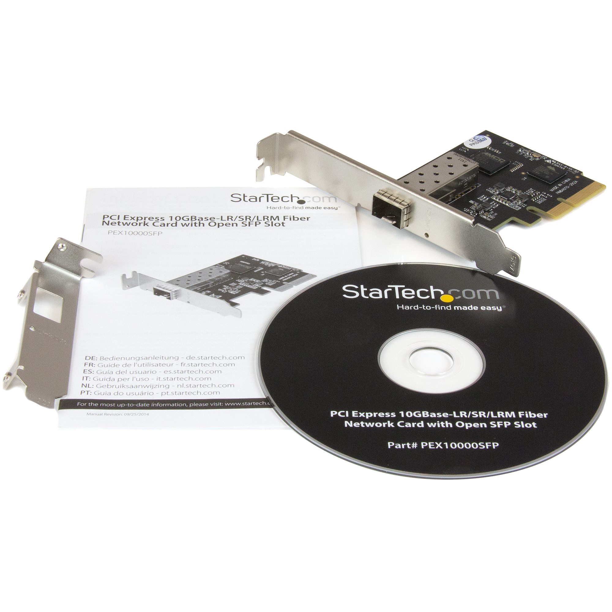 Carte Réseau SFP+ 10 Gigabit PCI-e – Contrôleur Intel 82599 – Compatible Windows, Linux, VMware