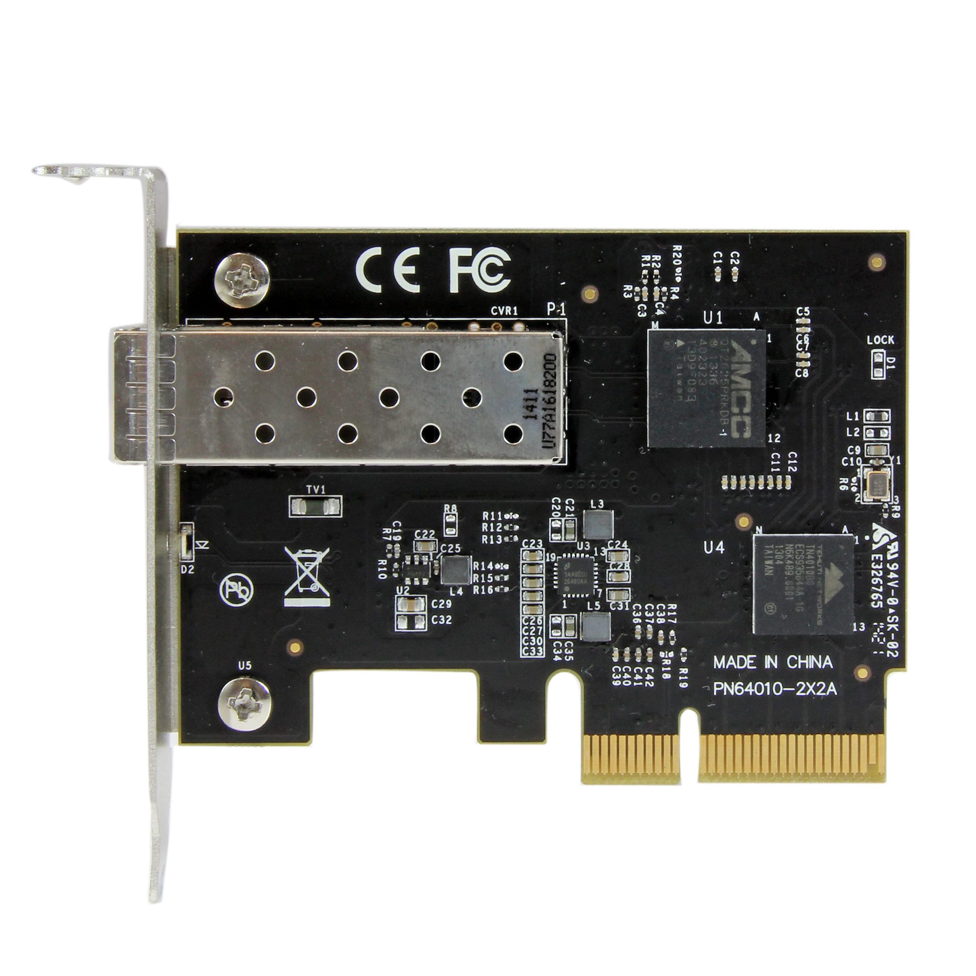 PCI Express接続SFP+対応10GbE 光ファイバーネットワークカード - ネットワークアダプタ カード | 日本