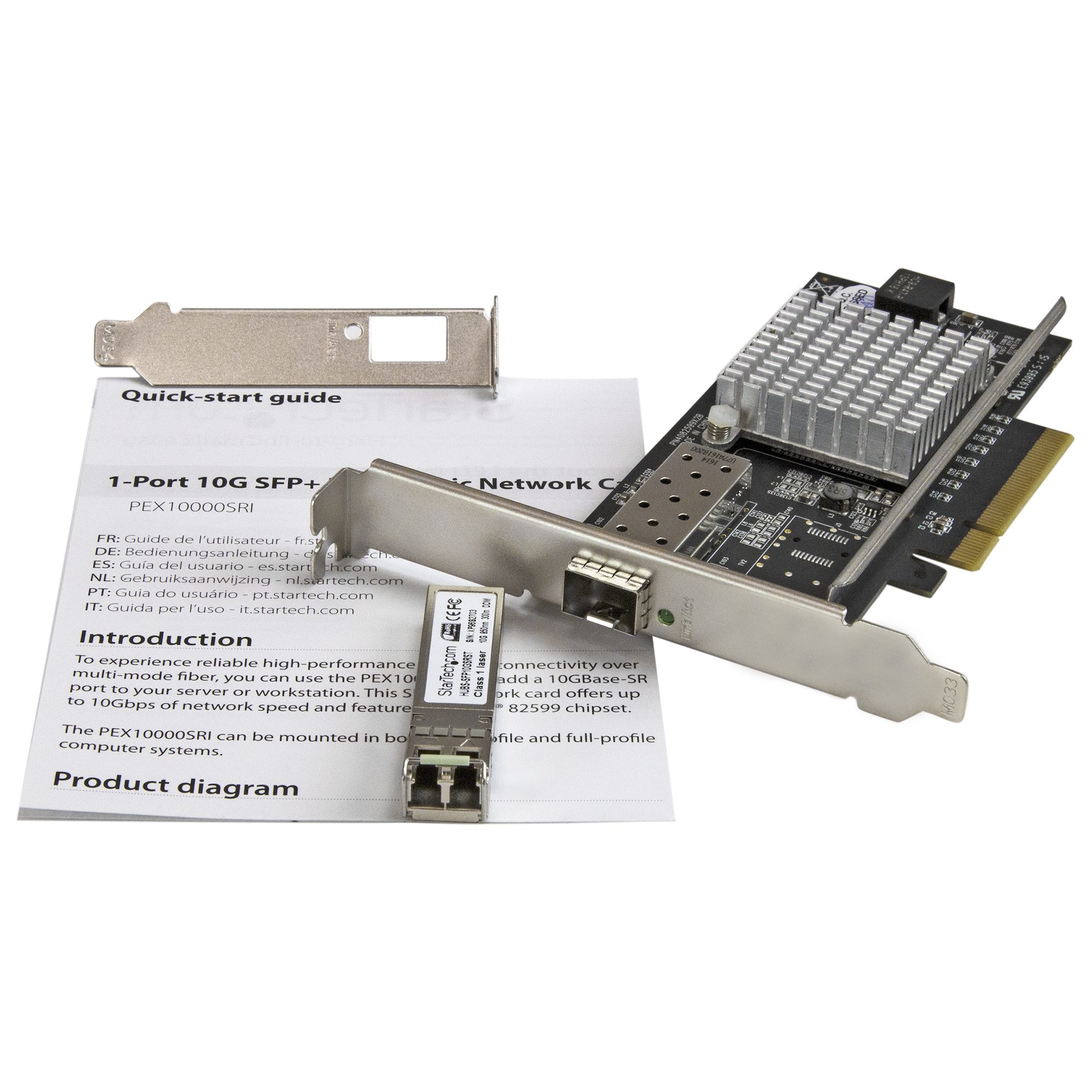 1ポート10Gb SFP+増設PCI Express対応LANカード 10GBase-SR規格対応NIC