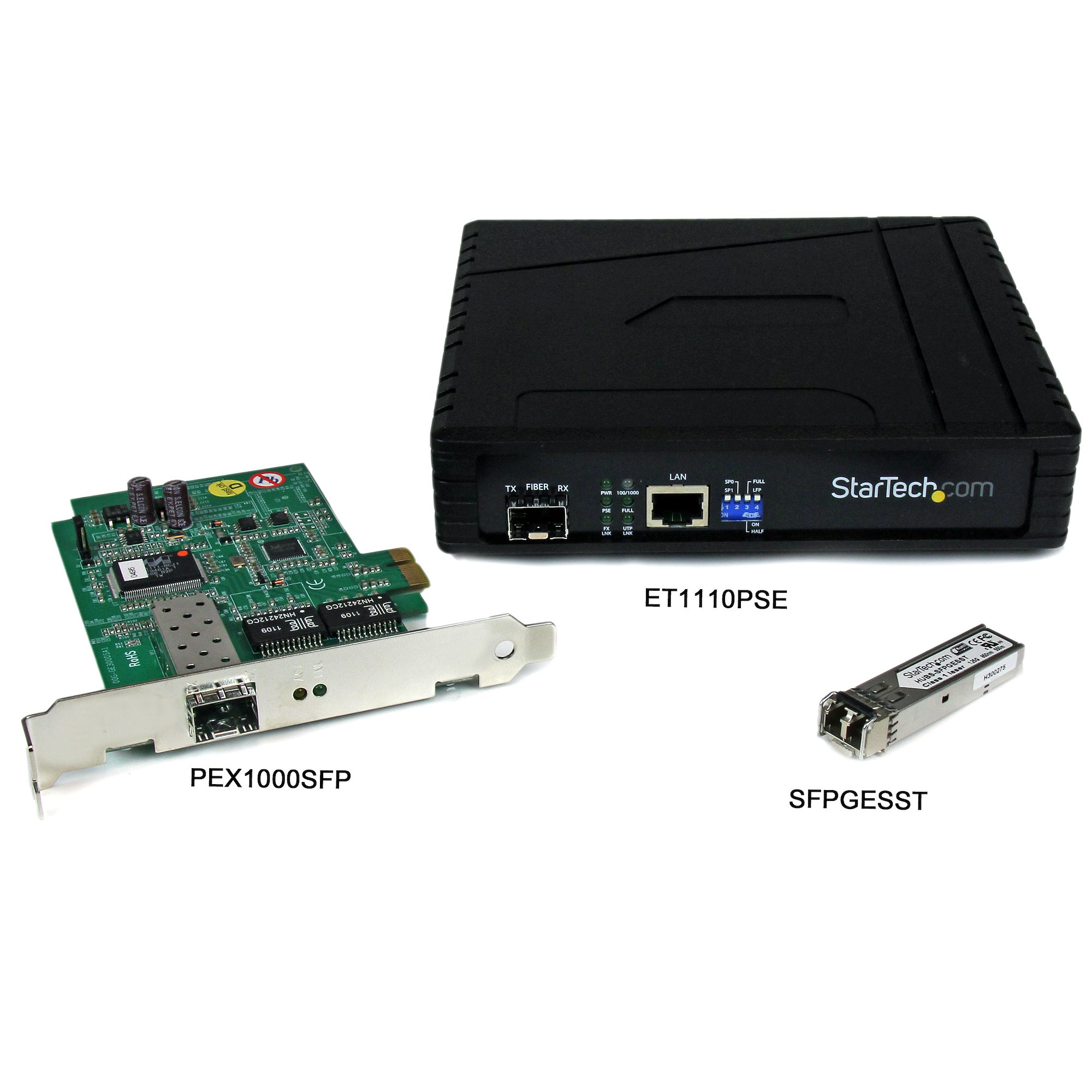 StarTech.com PEX1000SFP2  StarTech.com Carte réseau PCI Express à 1 port  fibre optique Gigabit Ethernet avec SFP ouvert - Adaptateur NIC PCIe SFP