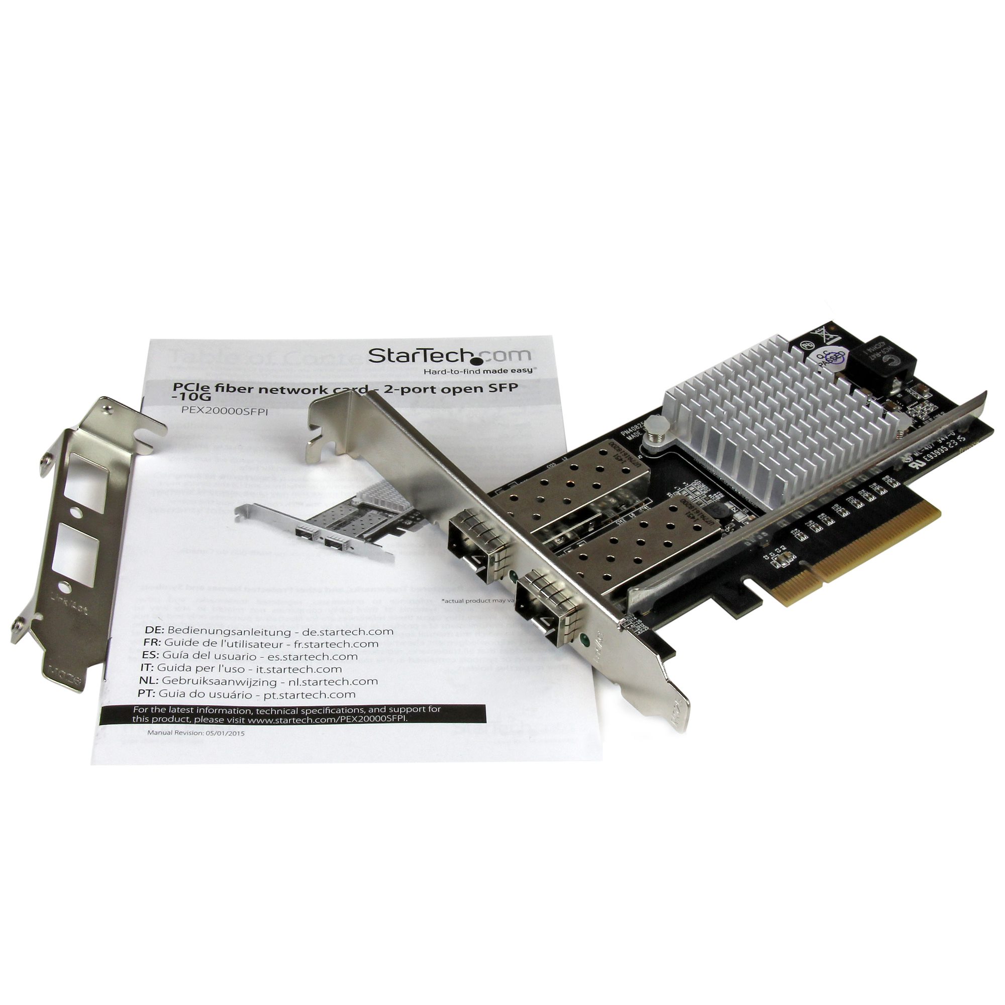高質で安価 StarTech.com PEX10000SRI 1ポート10ギガSFP 増設PCI
