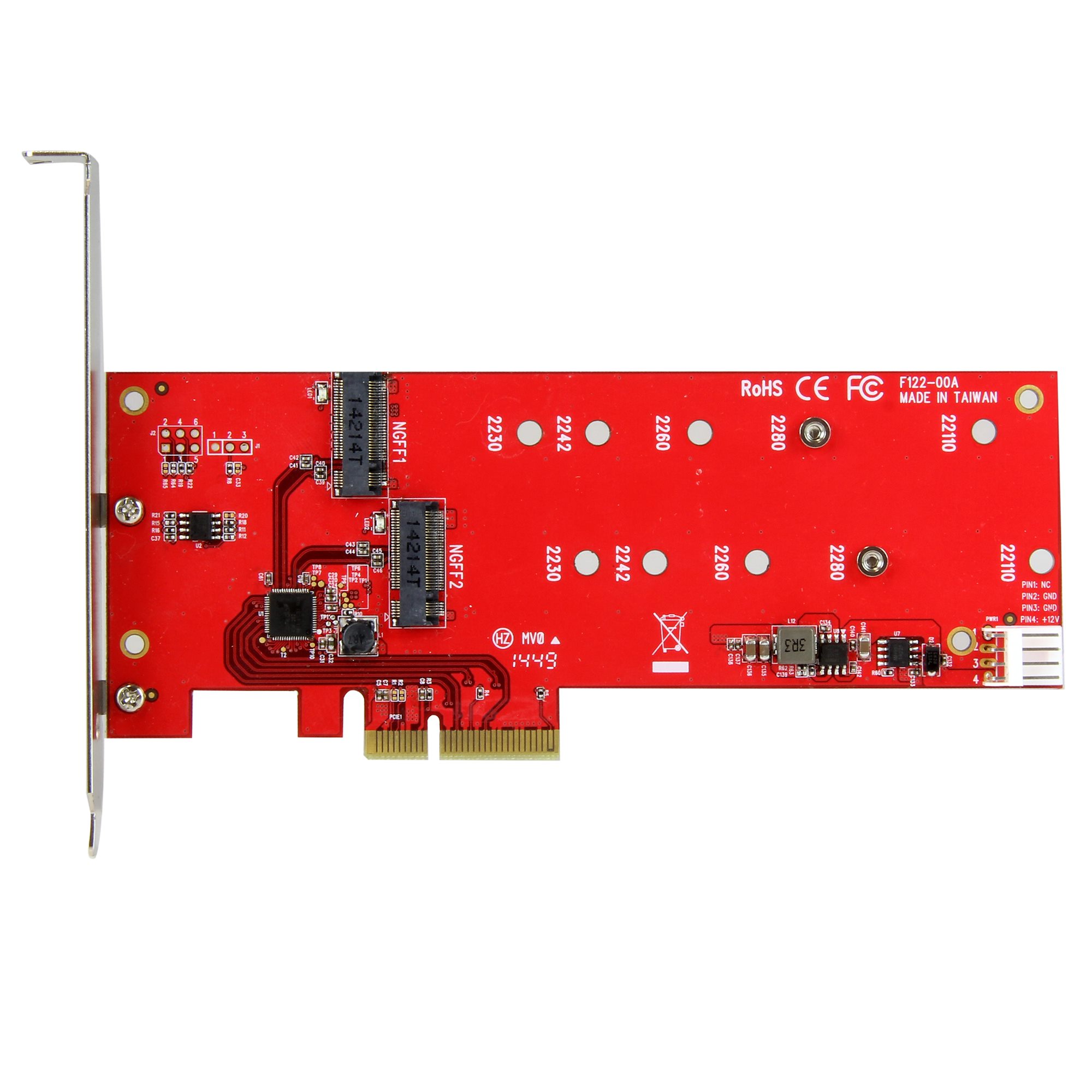 2x M.2 SATA SSD Controller Card - PCIe