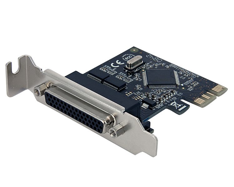 Add a parallel port and two RS-232 serial ports to your PC through