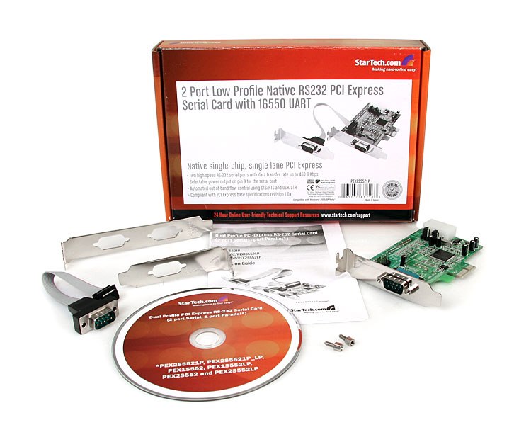 Add 2 RS-232 serial ports to your standard or small form factor