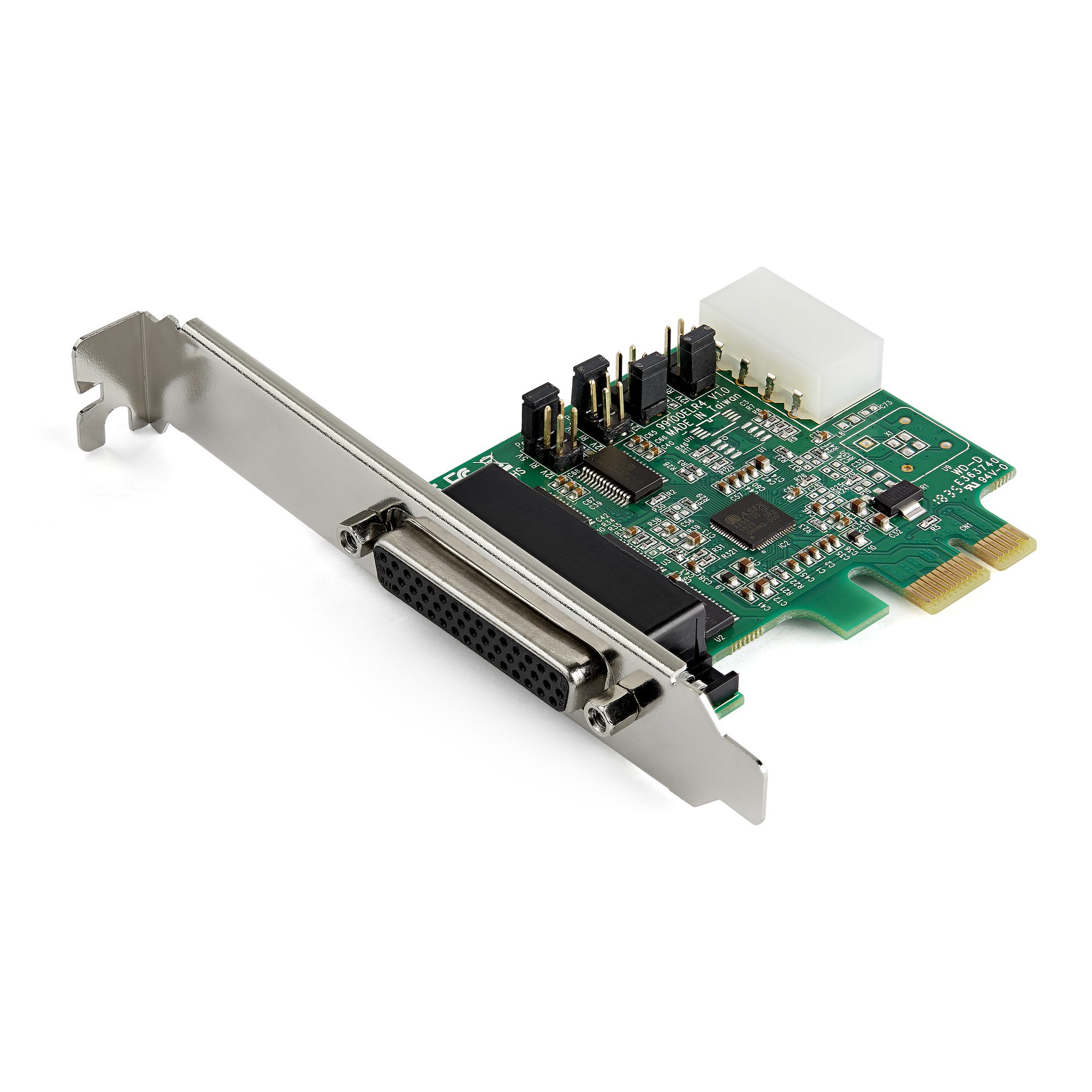 4Port PCIe RS232 Serial DB9 Adapter Card - Serial Cards & Adapters