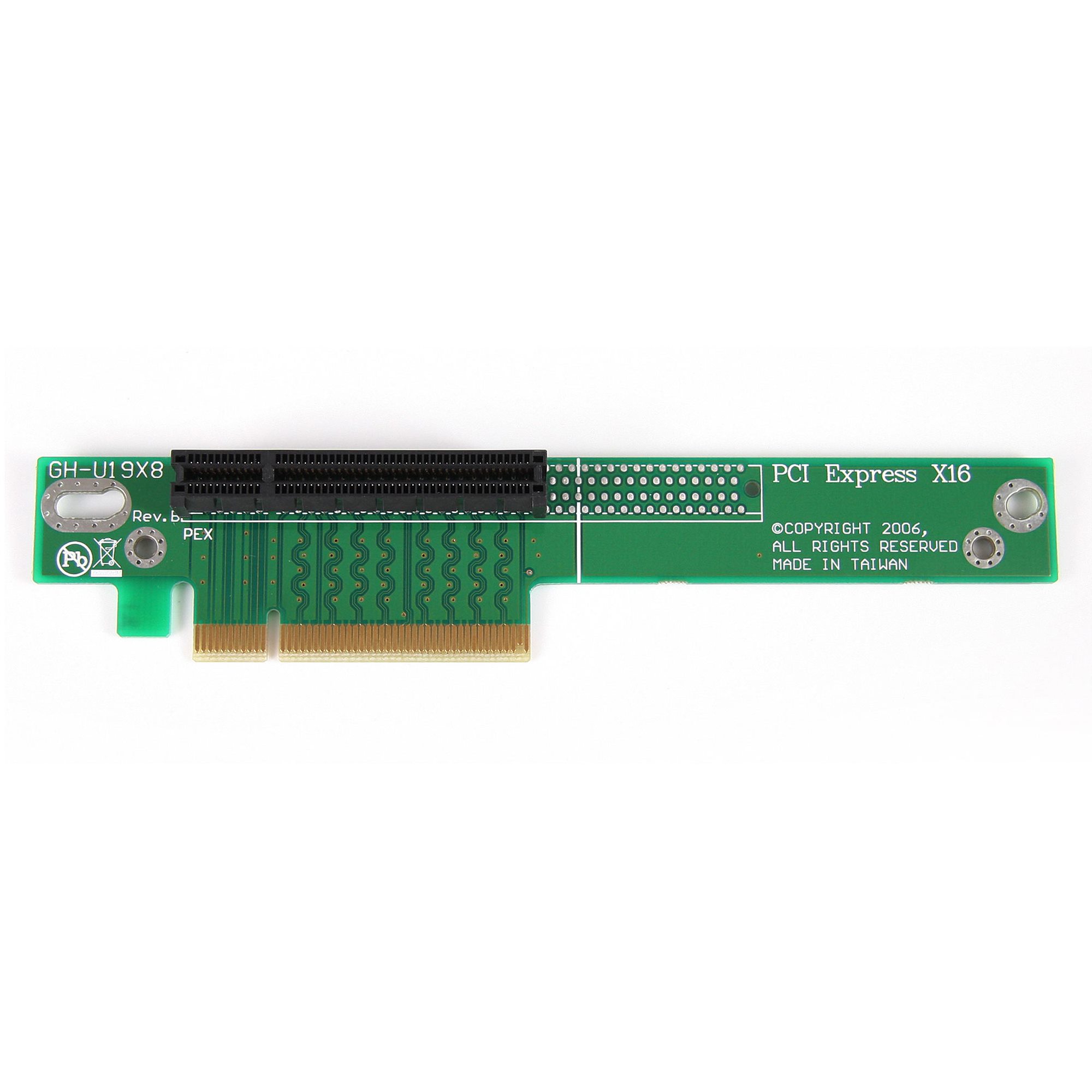 Salvaje Rico Ballena barba PCIe Riser Card - x8 Left Slot Adapter - Slot Conversion & Slot Extension |  StarTech.com