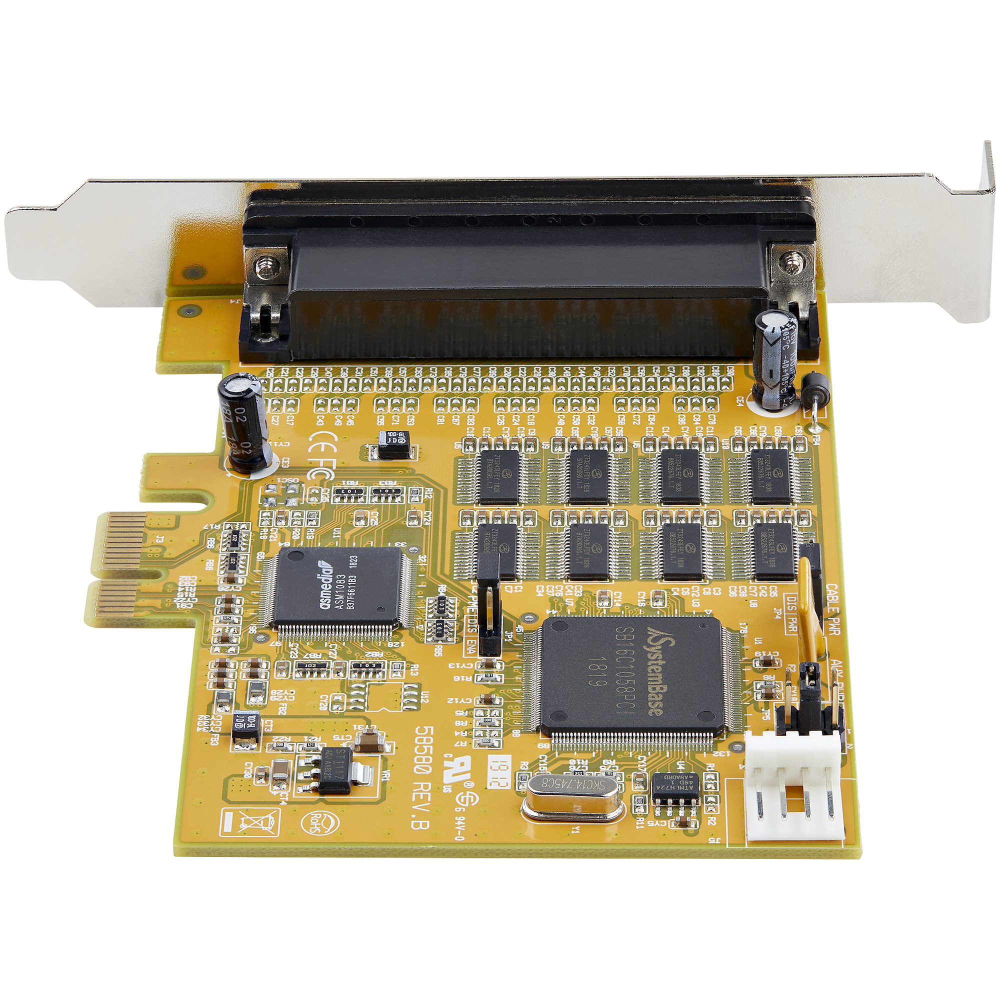 8-Port PCIe RS232 Serial Adapter Card - Serial Cards & Adapters