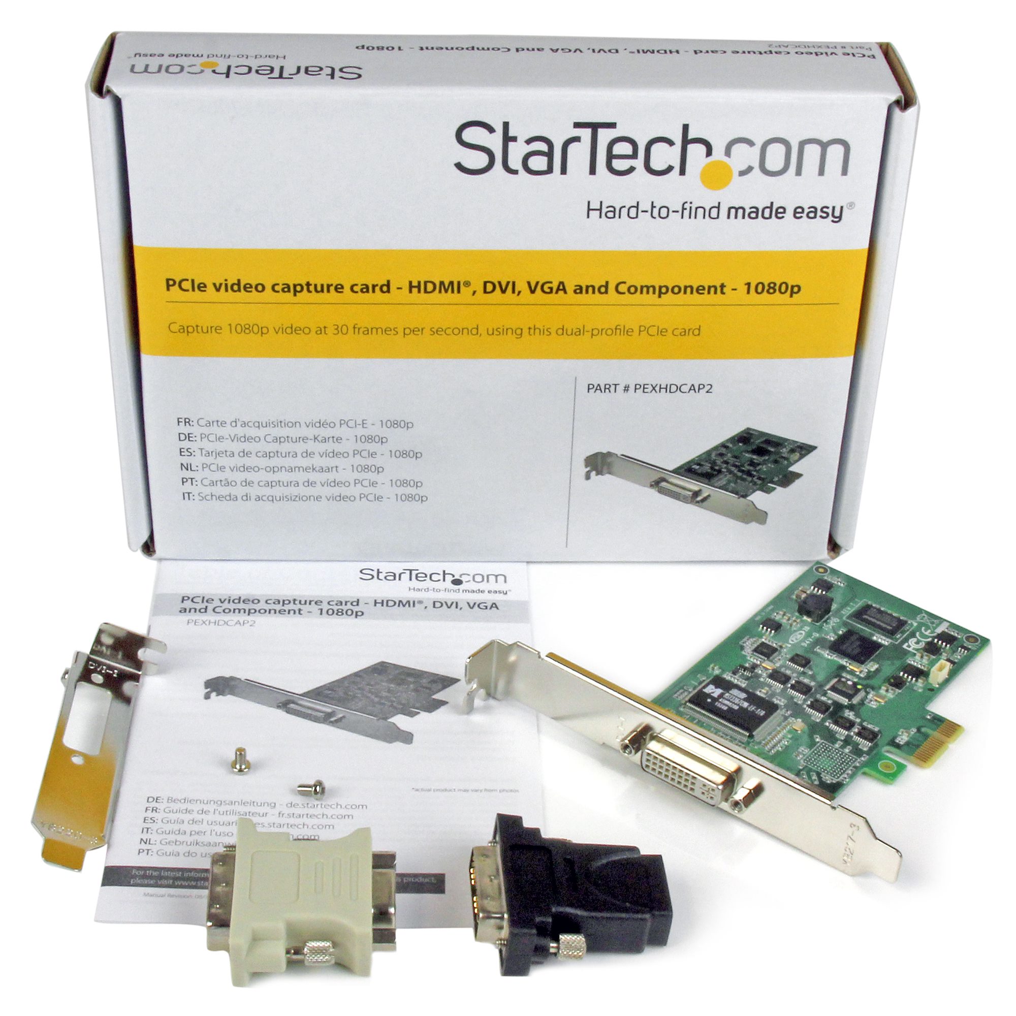 フルHD対応PCIeキャプチャーボード HDMI/VGA/DVI/コンポーネント ビデオコンバータ | StarTech.com 日本