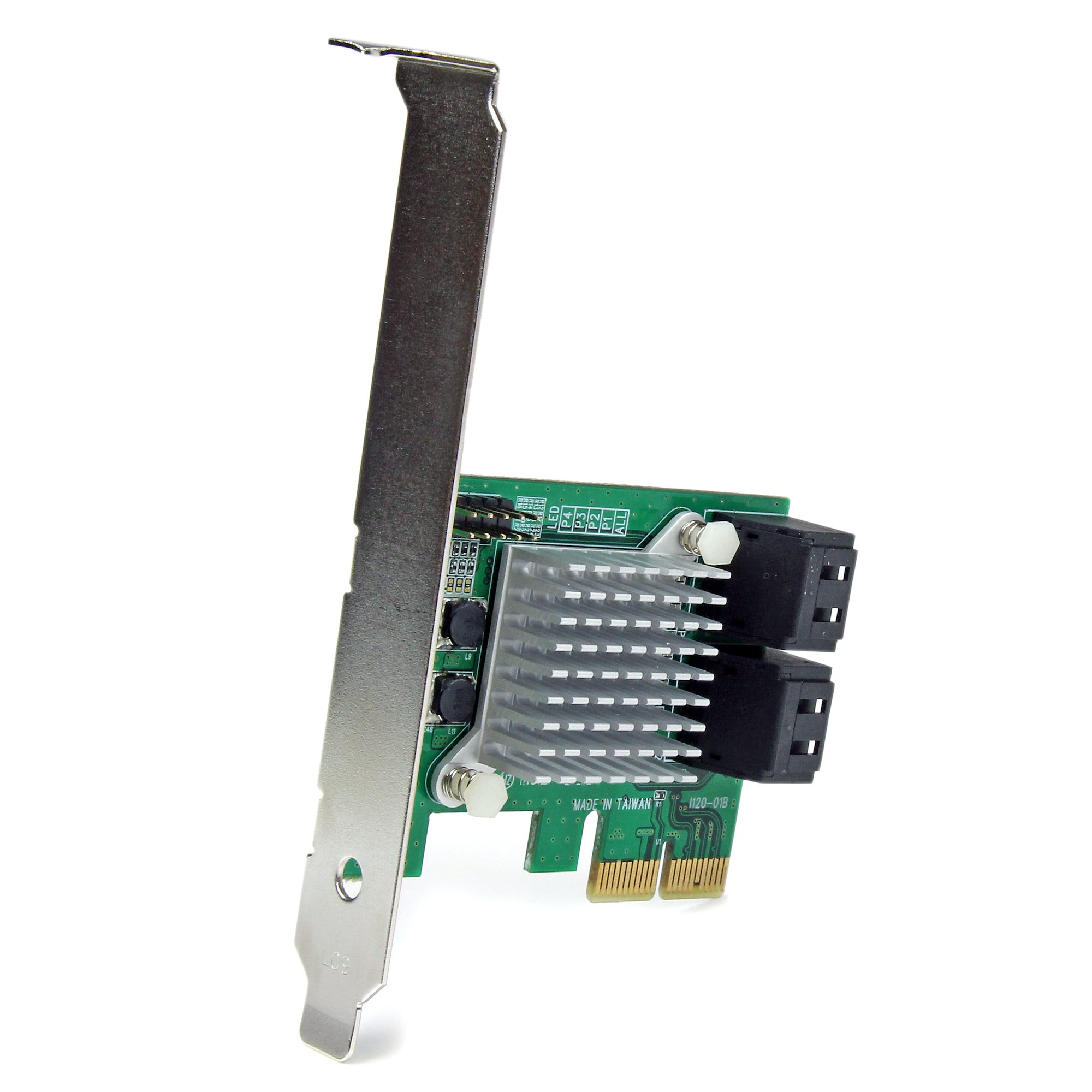 Ejoyous PCIe SATA-Karte mit 4 Anschlüssen SA3004 SATA 3.0 Erweiterungskarte 4-Port PCIE auf SATA 3.0 Expansion Controller Card Adapter 6G für Festplatte oder SSD