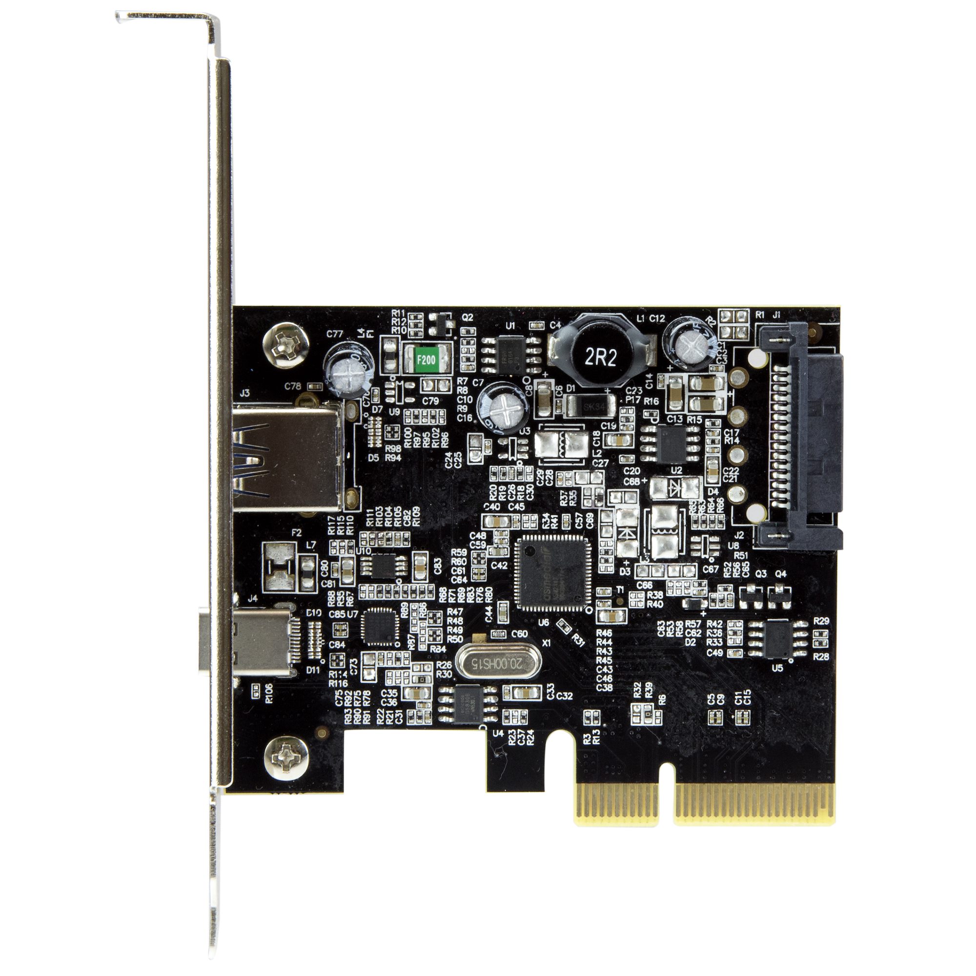 USB 3.1(10Gbps)増設PCIeカード 1xUSB-C/1xUSB-A - USB 3.0カード