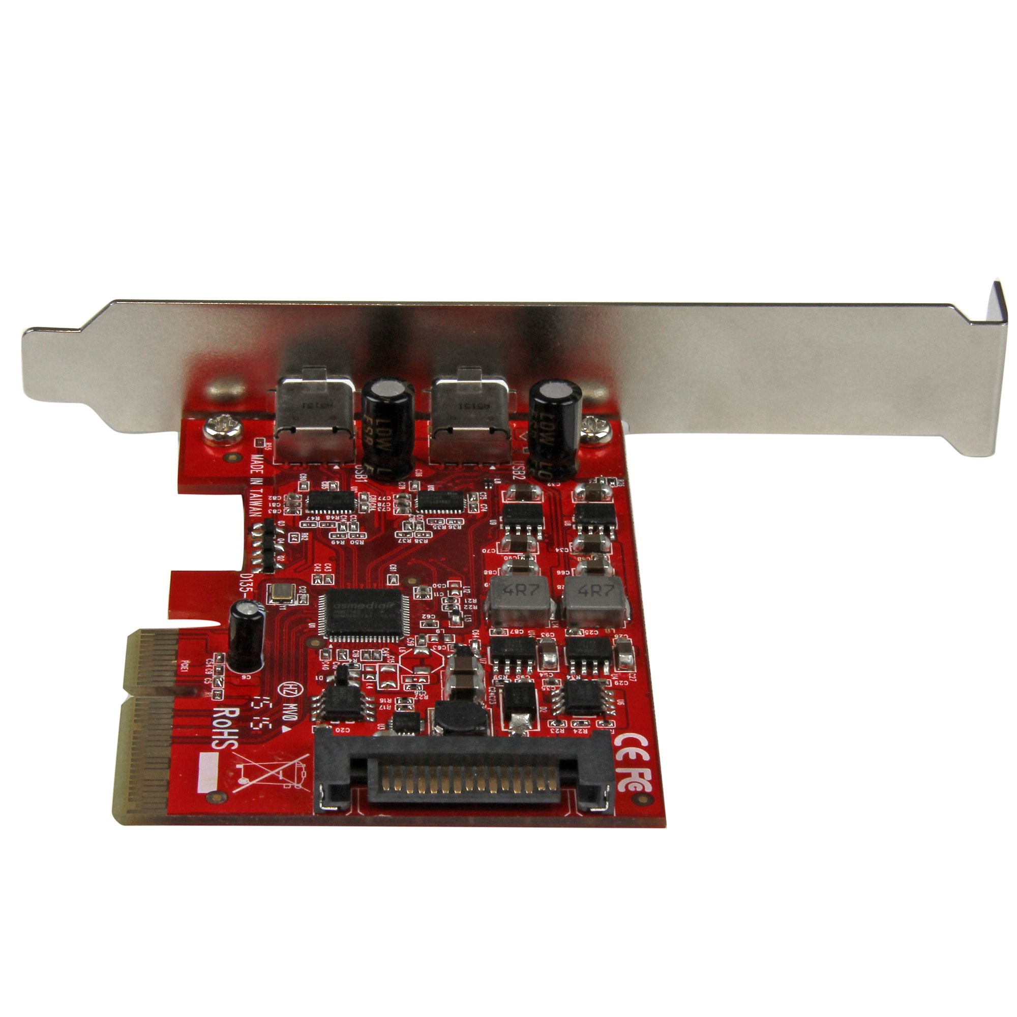 2-Port USB 3.1 (10Gbps) Card - 2x USB-C - PCIe