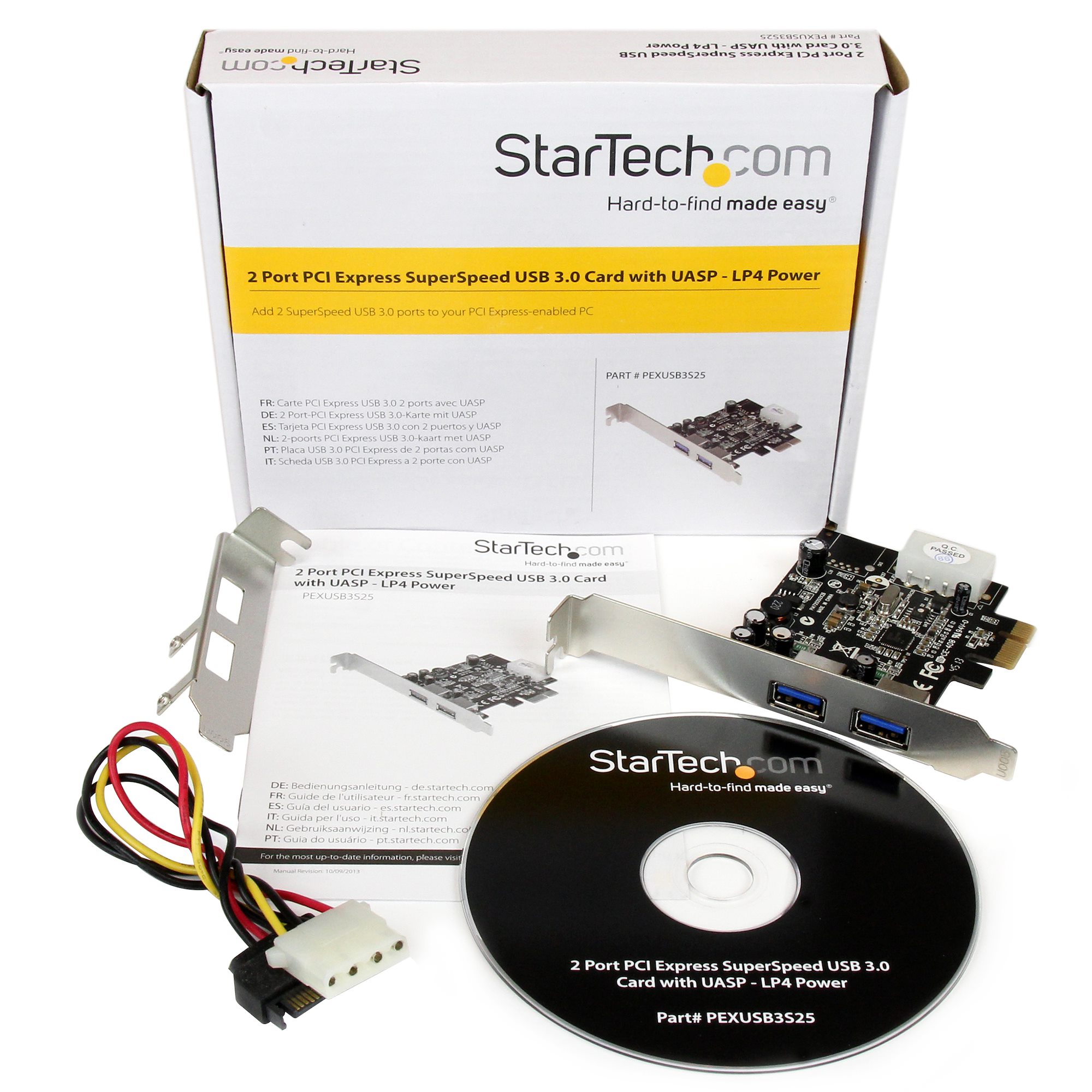 2 PCIe USB 3.0 Card w/ - 5Gbps - USB 3.0 Cards | Add-on Cards & Peripherals | StarTech.com