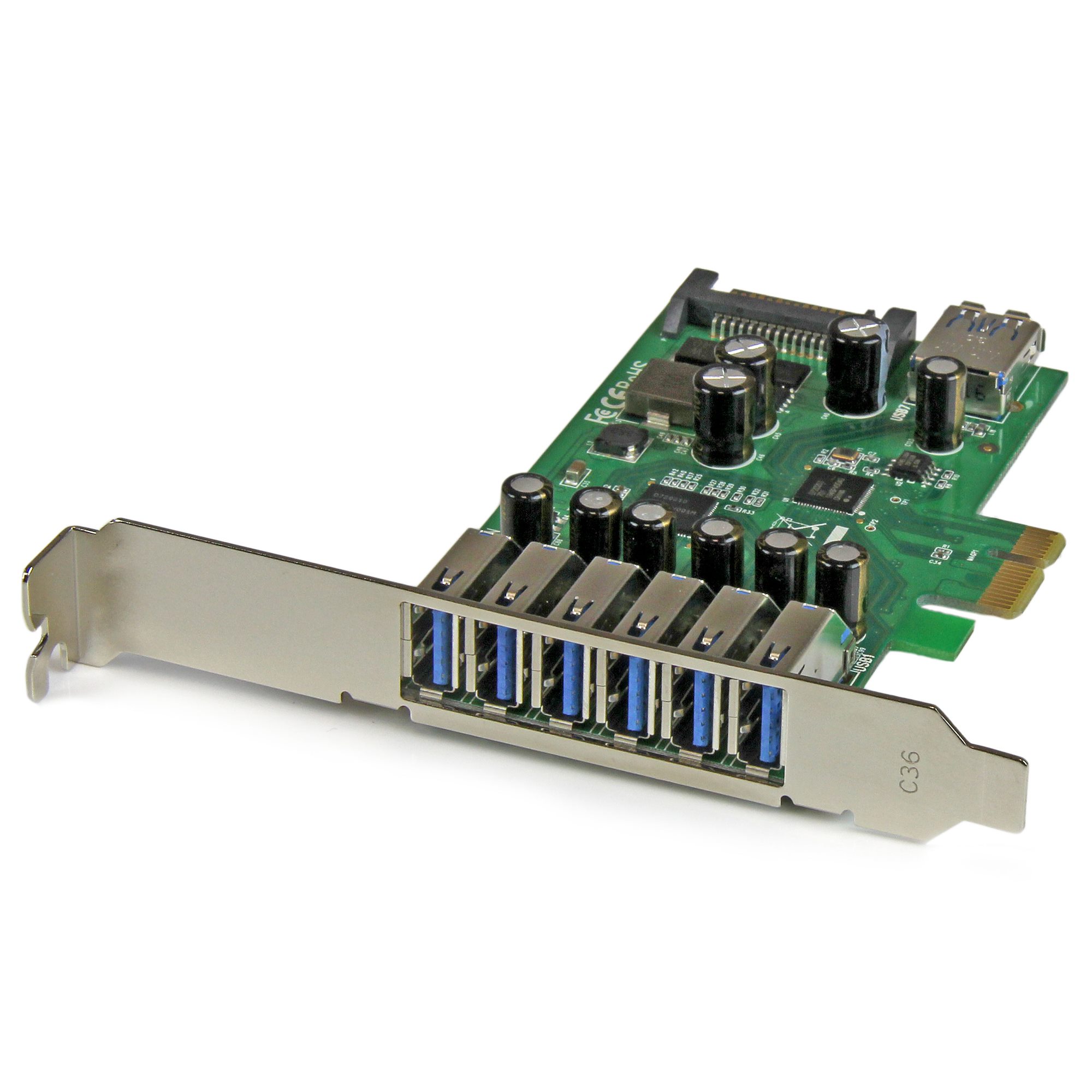 StarTech.com 7 Port PCI USB Card Adapter PCI to USB 2.0 Controller Adapter