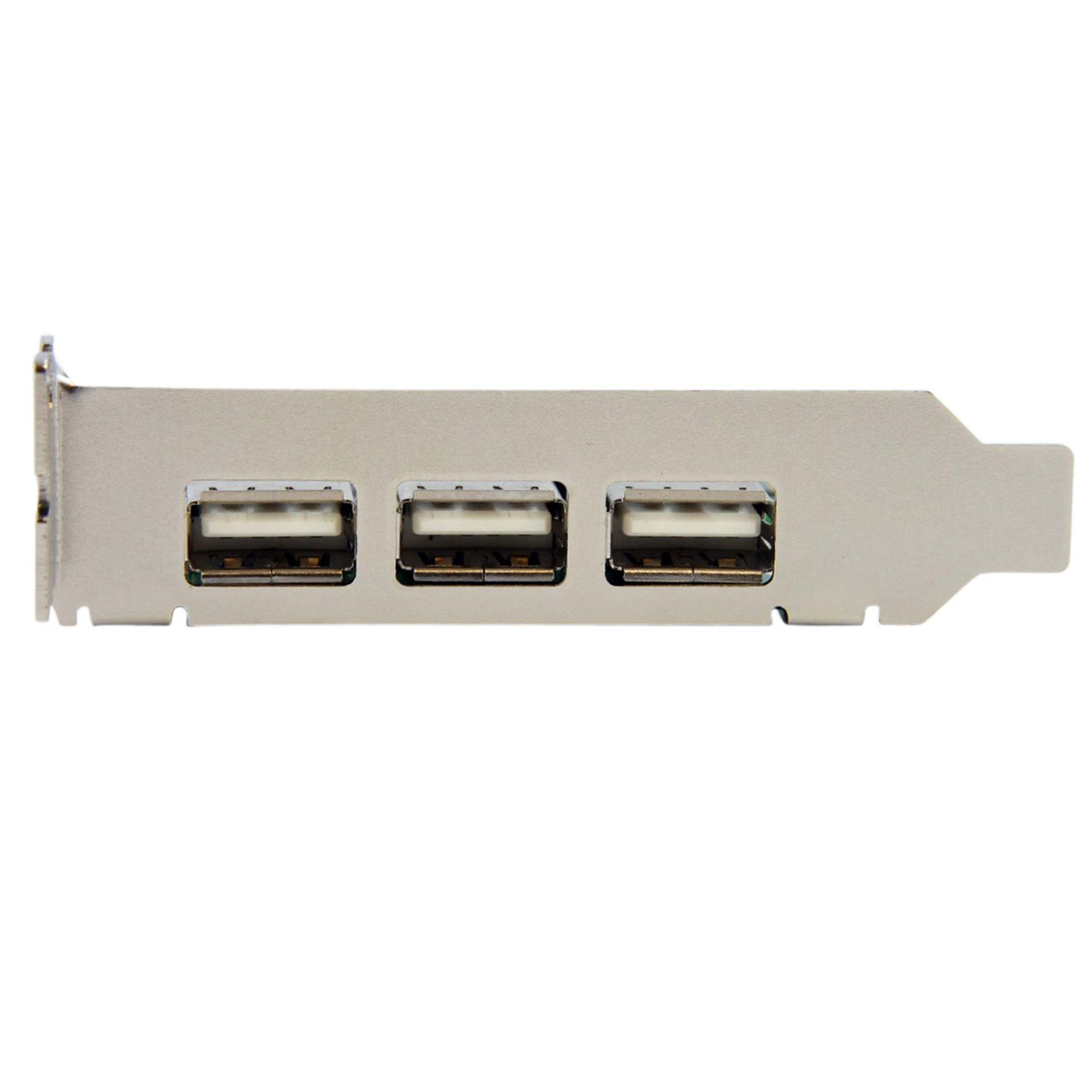 USB 2.0 4ポート増設PCI Expresカード　ロープロファイル対応
