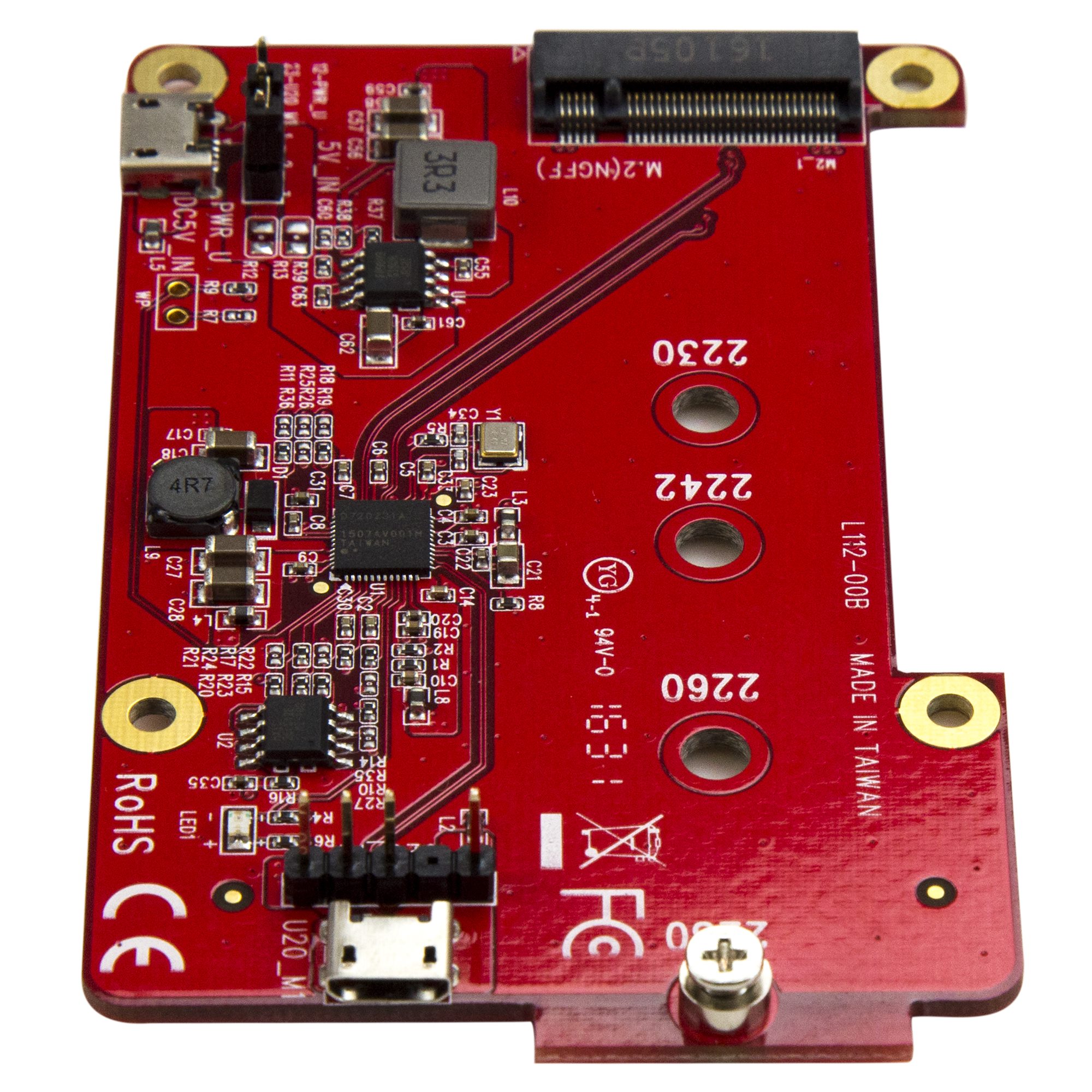 Carte adaptateur d'interface M.2 NGFF SATA SSD dans un système Raspberry Pi  USB 2.0