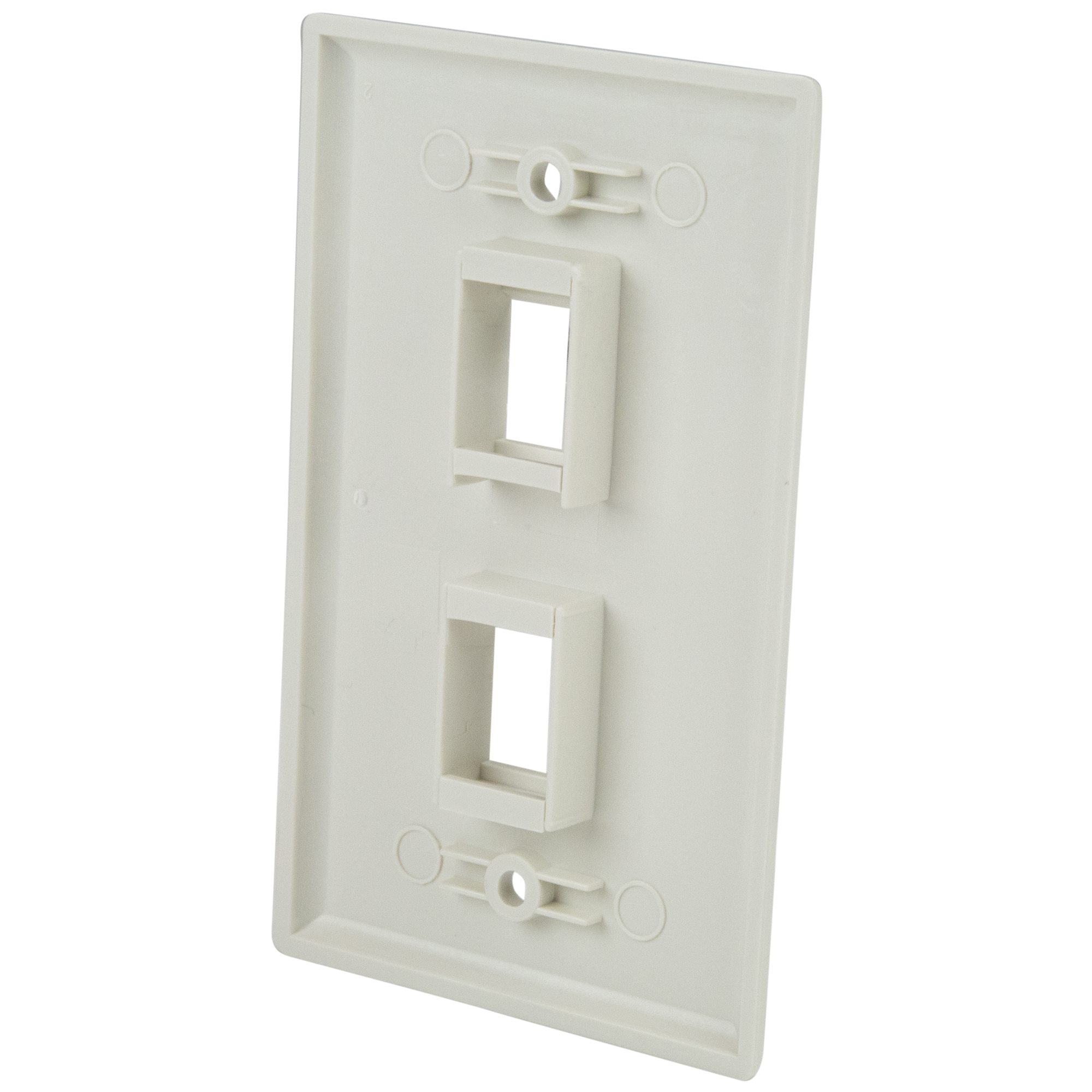 Placa de Pared de 2 Salidas RJ45 Blanco - Paneles de Conexión y Placas ...